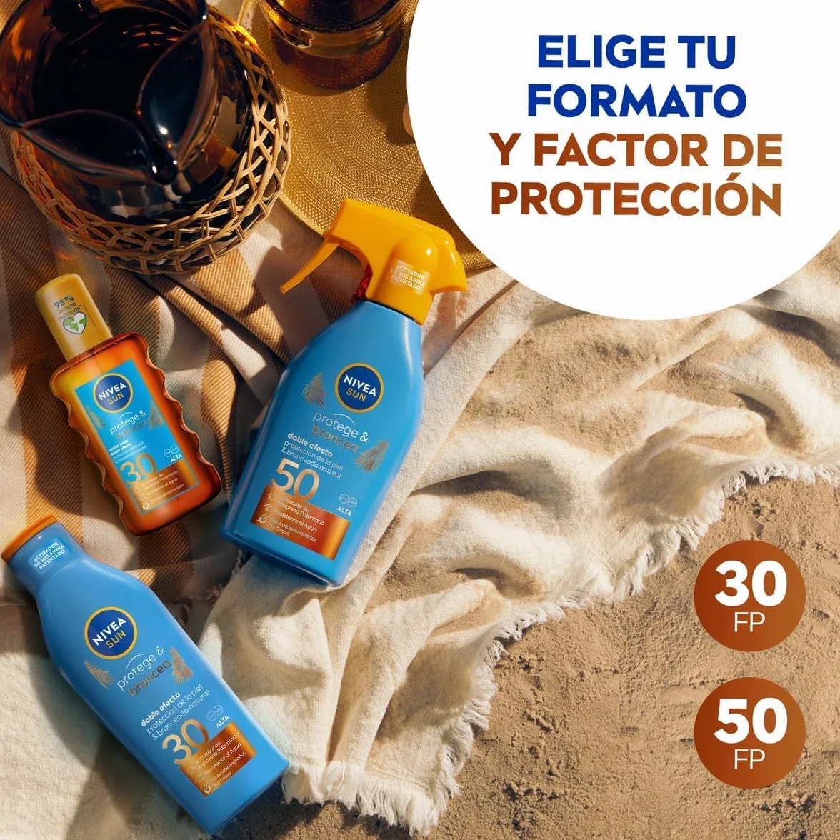 NIVEA SUN Protege & Broncea Aceite Solar FP30 200 ml