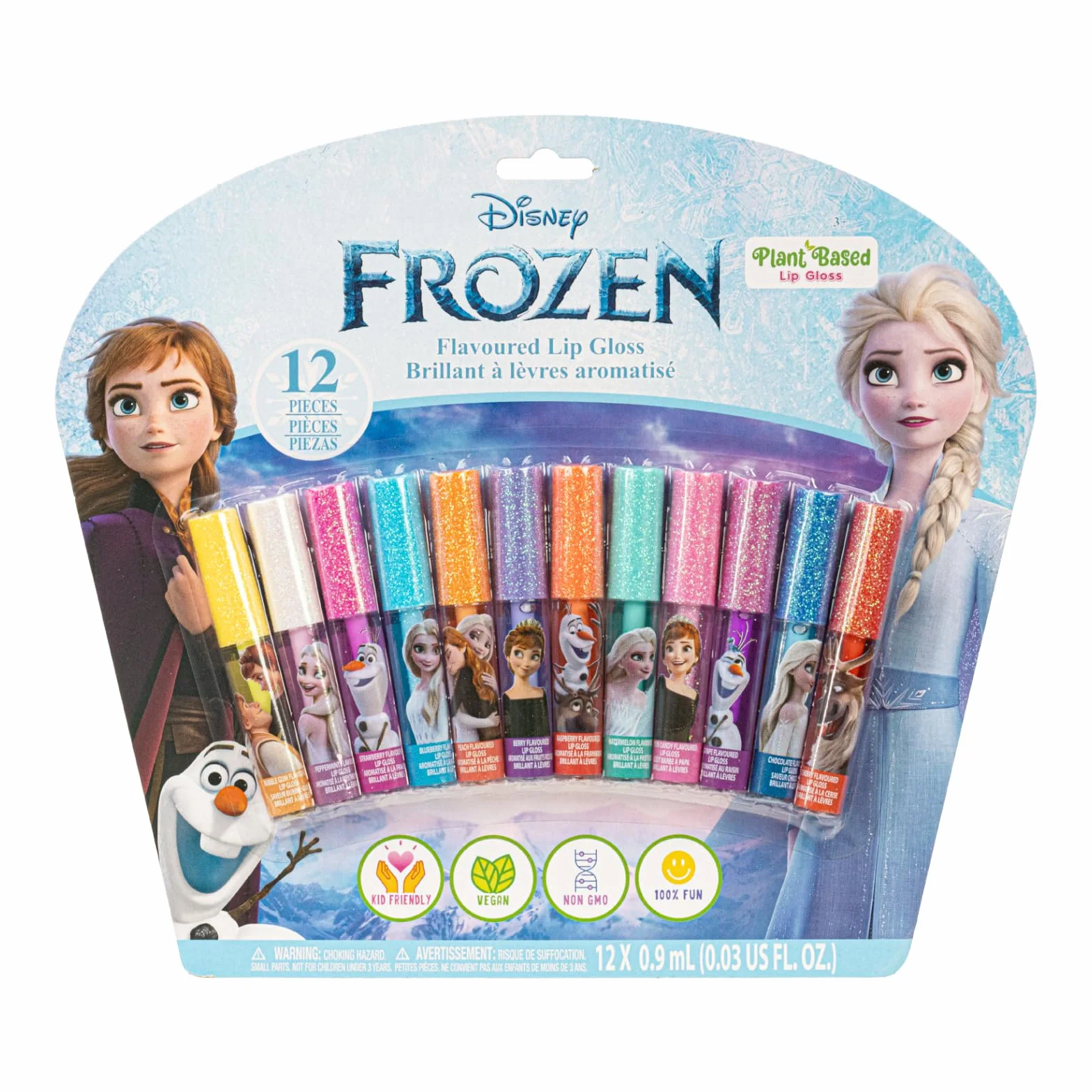 Frozen Brillo Labial Vegetal 12 uds Niñas 3+ Regalo