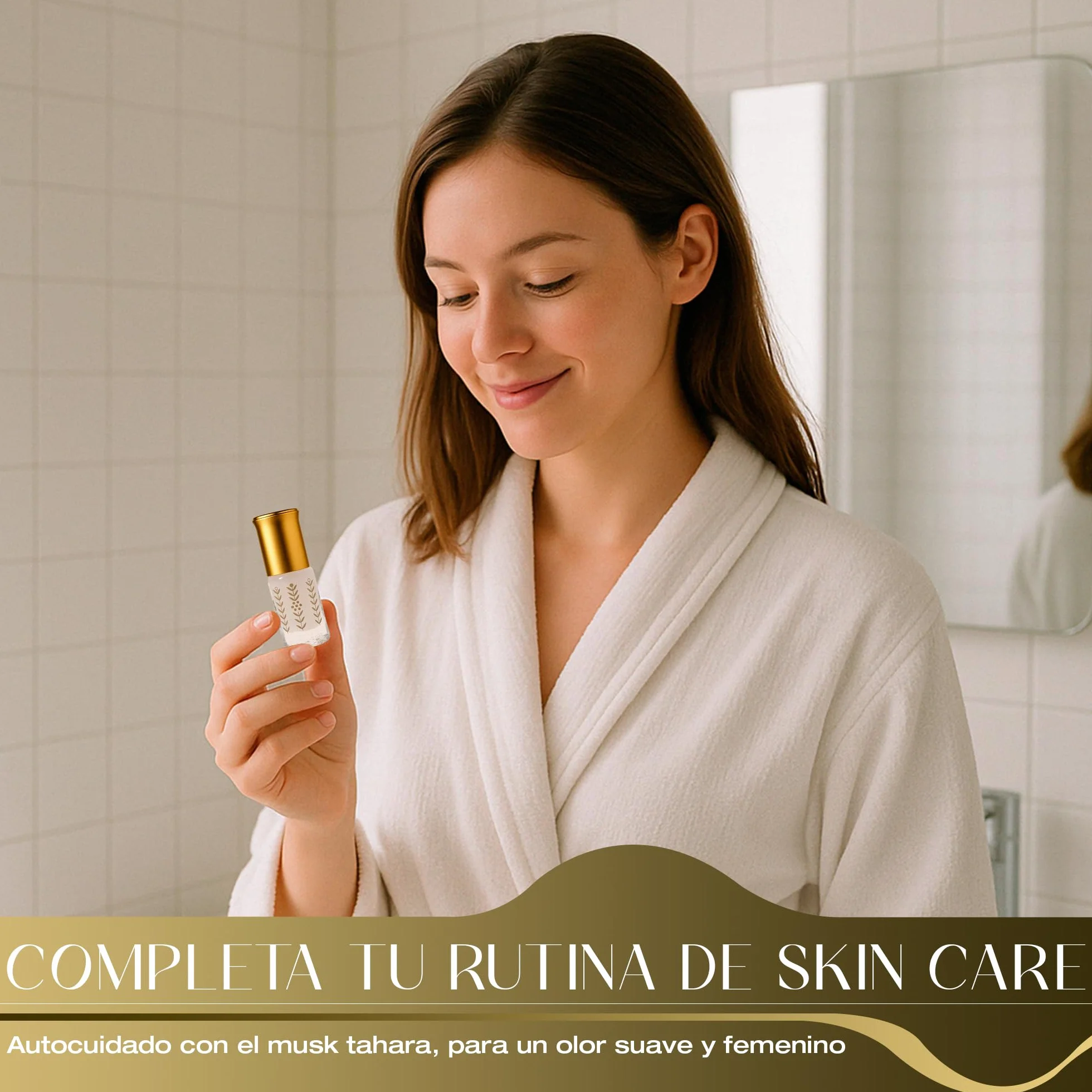 Musk Tahara 3ml | Almizcle Blanco, Aceite Esencial para Purificación después de la Menstruación, Perfume Árabe Mujer, Libre de Alcohol y Apto para Piel Sensible, Textura Cremosa