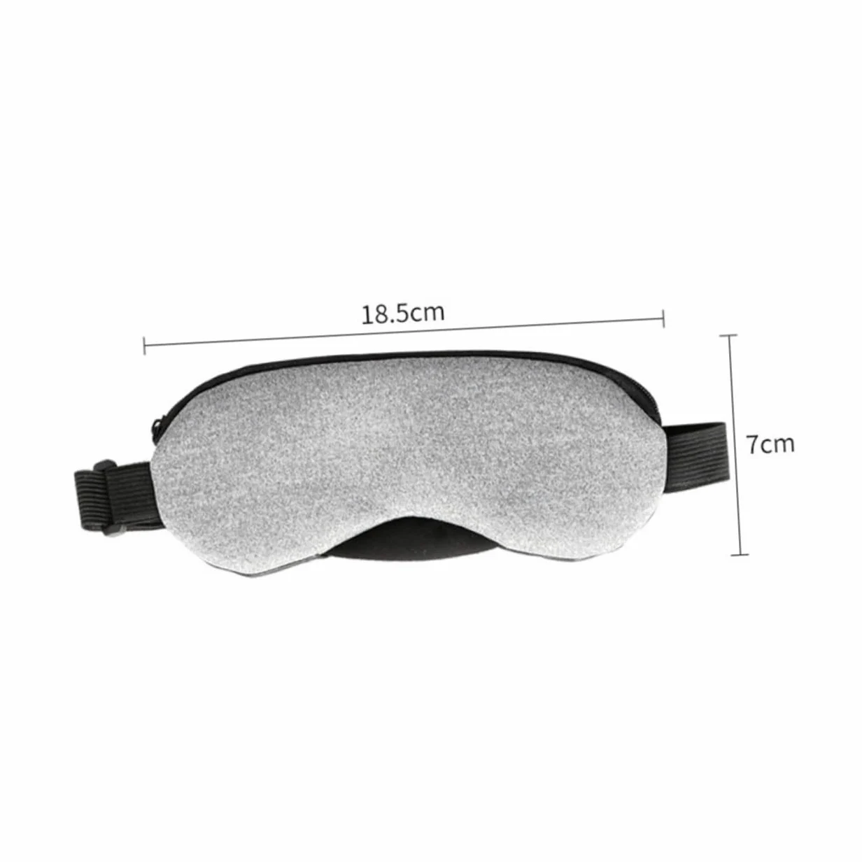 PACKOVE Máscara De Ojos De Vapor Usb Compresa Caliente Para Aliviar y Diseño Ergonómico y Transpirable Gris Sin Fragancia