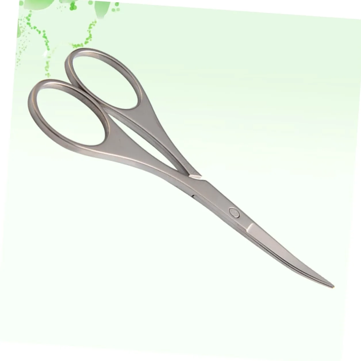 FRCOLOR Tijeras Vibrissa de Acero Inoxidable para Recortar Cejas y Vello Nasal Puntas Redondeadas Seguras