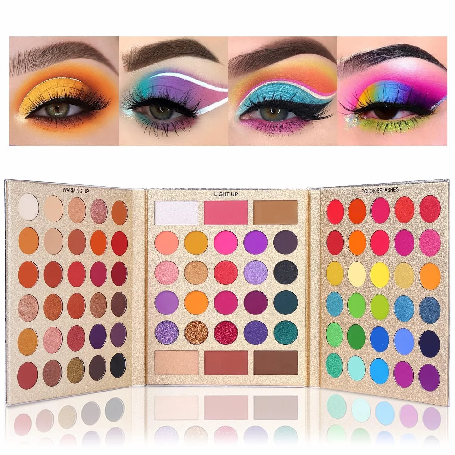 UCANBE Paletas de Maquillaje Multiusos 86 Coloridas, Sombra de Ojos Mate y Brillante