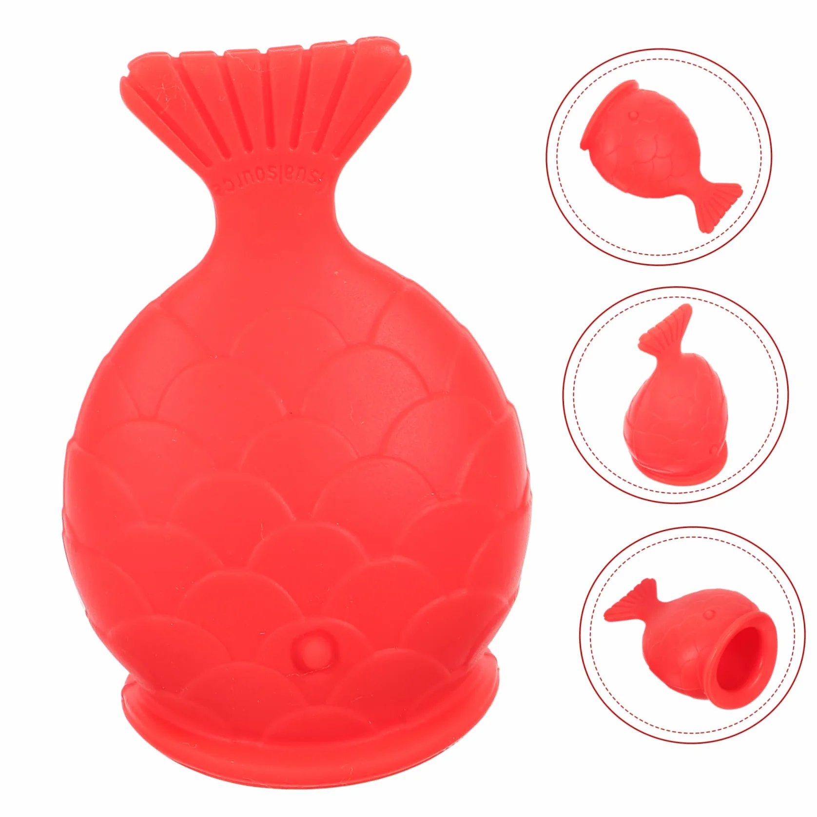 Beaupretty Relleno De Labios De Silicona (rojo) Dispositivo Para Aumento De Labios