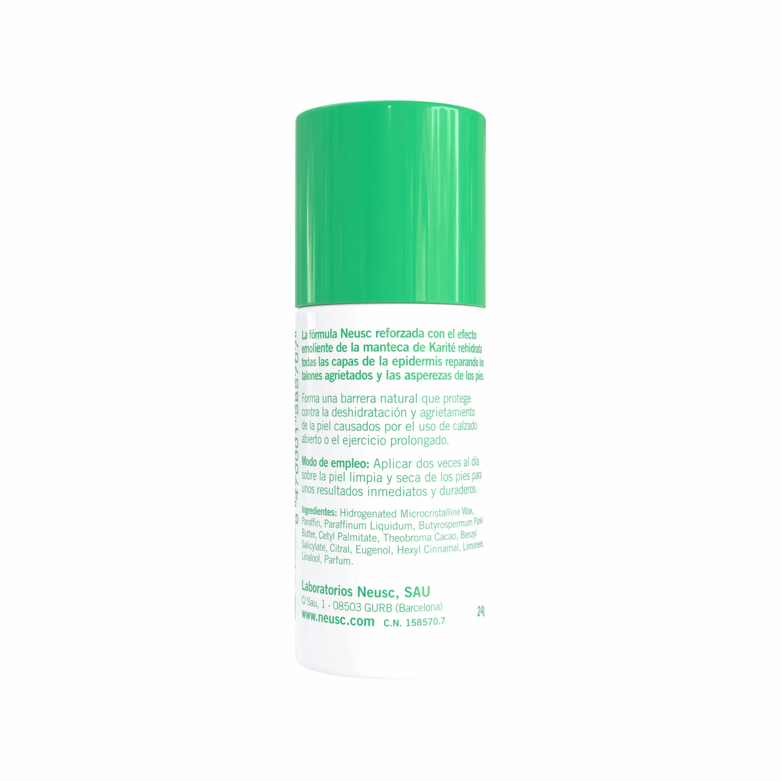 Neusc Pies Stick Reparador talones agrietados Crema sólida