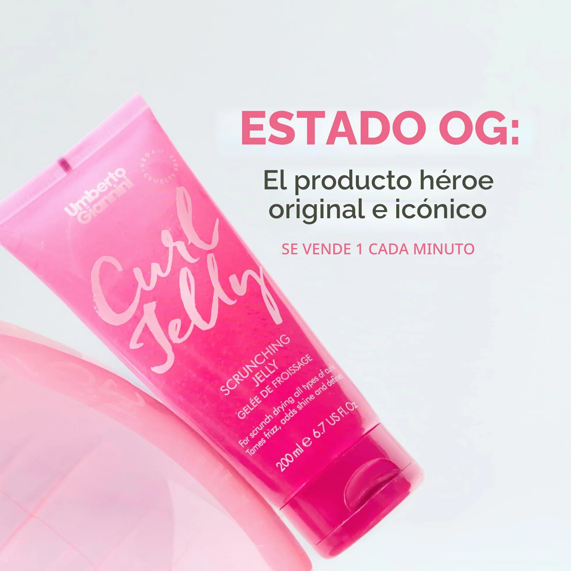 Gel fijador Umberto Giannini para pelo rizado 200 ml