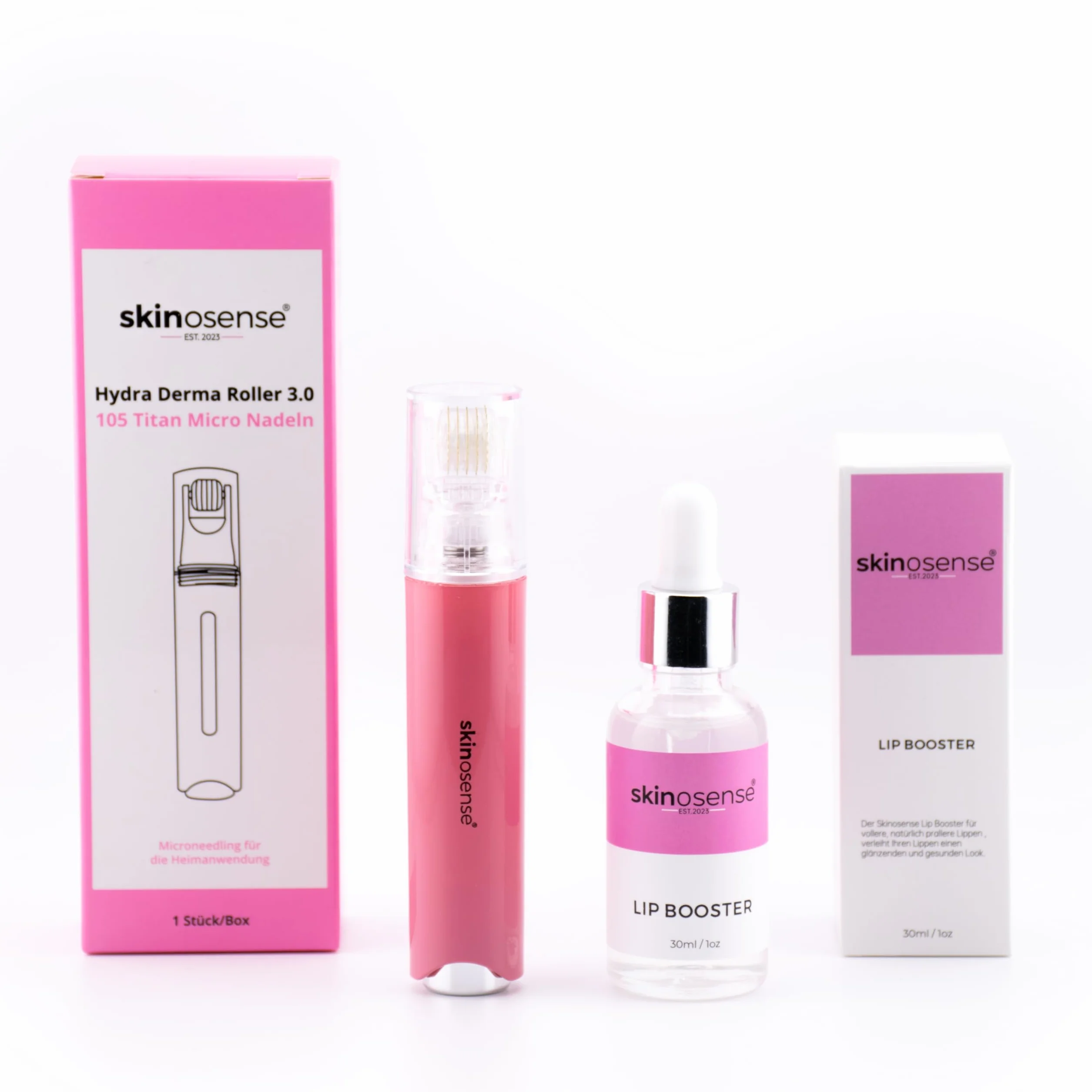 Hydra Derma Roller 3.0 Set de refuerzo de labios 105 agujas suero