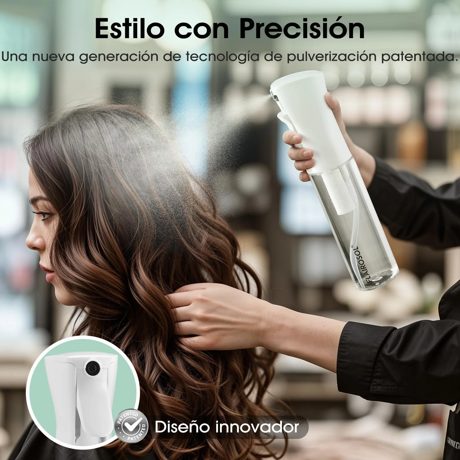 FLAIROSOL Botella Pulverizadora 300 ml Pulverizador de Niebla Ultrafina A Prueba de Fugas