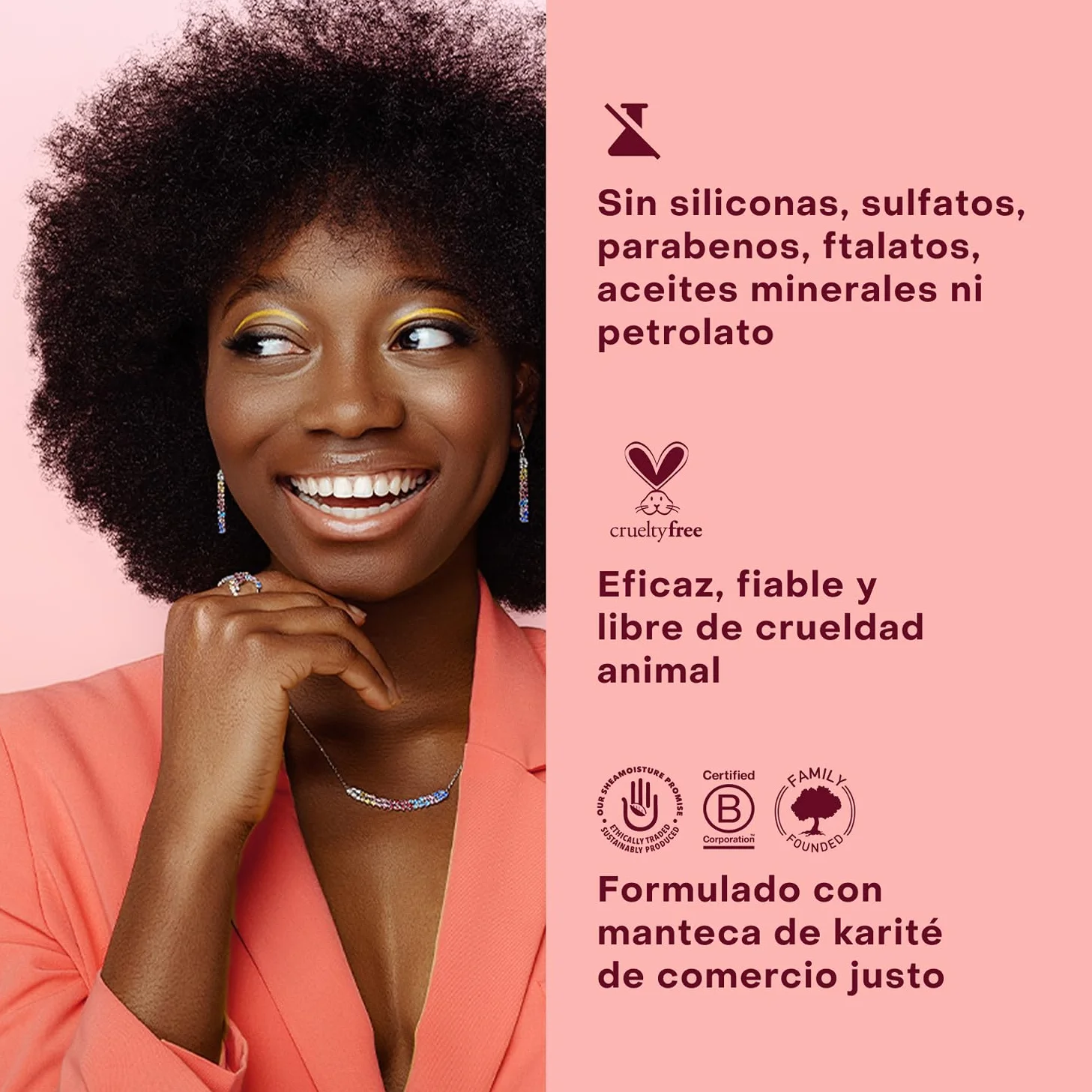 SheaMoisture Crema Leave-in Curl Enhancing Smoothie 326 ml Cabello Rizado Anti Frizz Hidratación Intensa