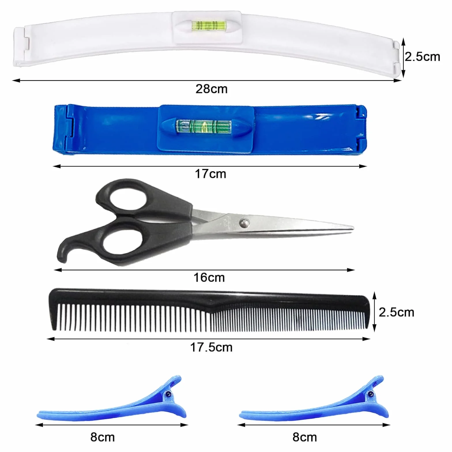 Cortar Flequillo Recto 6pcs Herramientas Para Cortar El Pelo Clip Ayuda Recortadora Casera Bricolaje