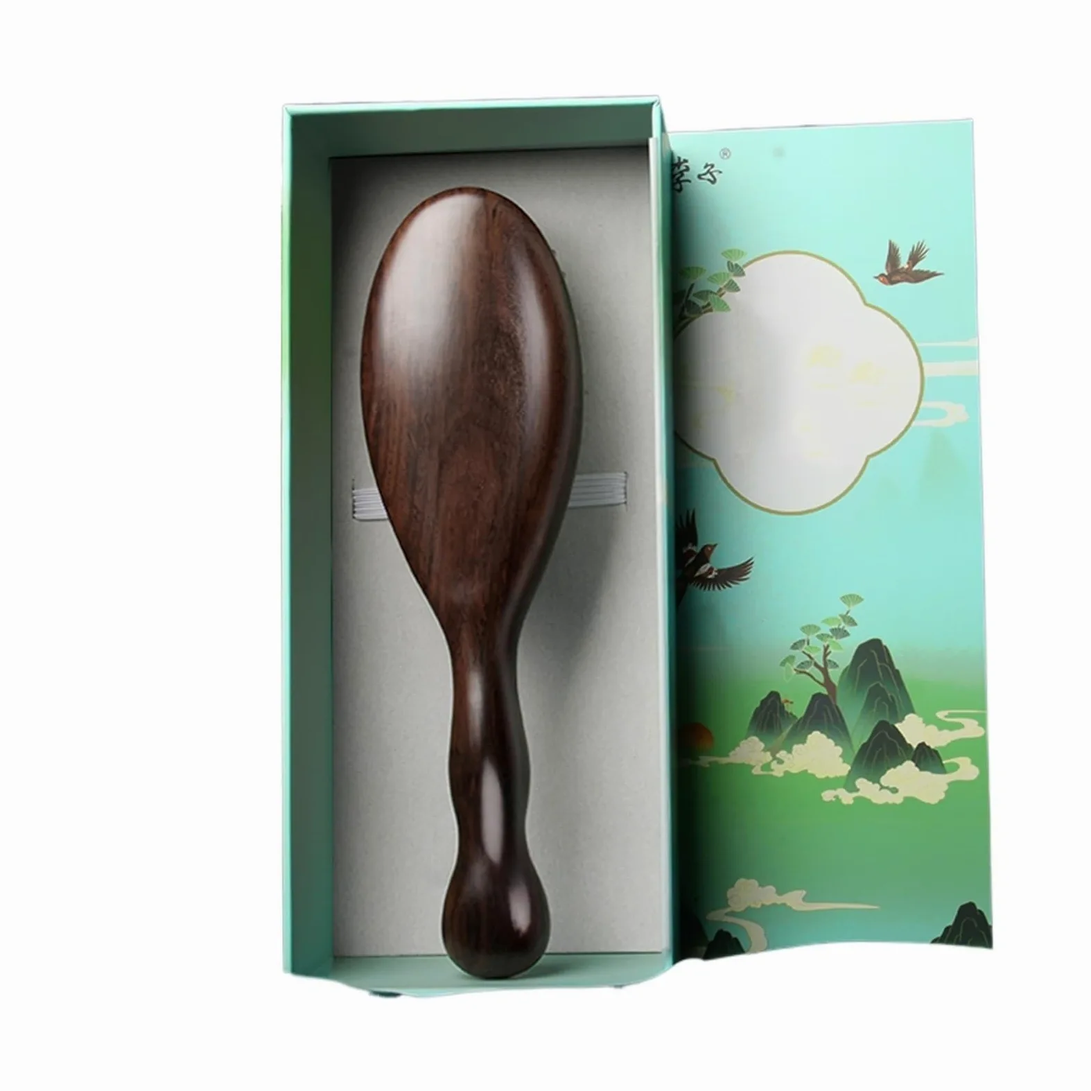 Cepillo para el Cabello, Peine Ovalado de Madera antiestático para masajes, Cepillo para el Cabello desenredante, cepillos masajeadores con cojín de Aire para Cabello Largo