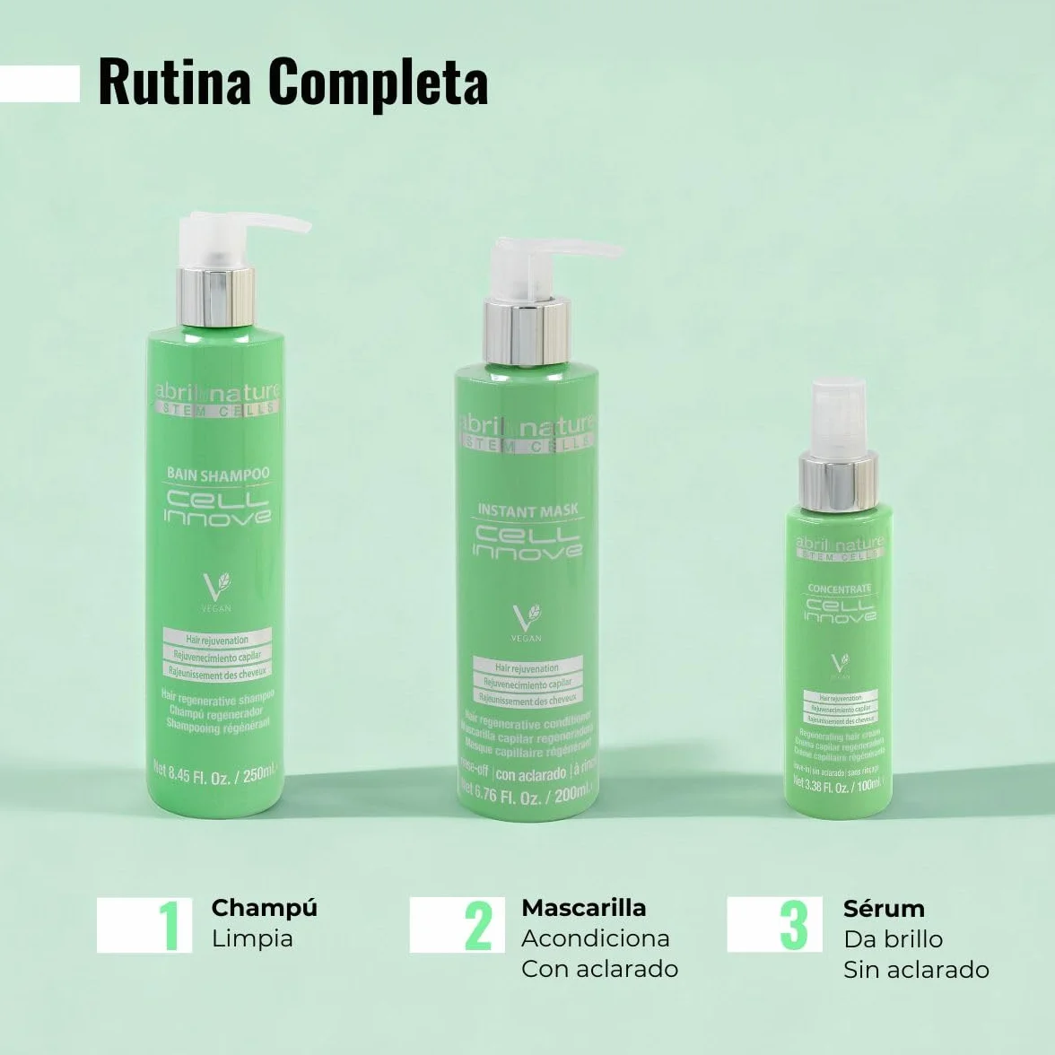 Cell Innove Set de Cuidado Capilar Profesional Rejuvenecedor 550 ml