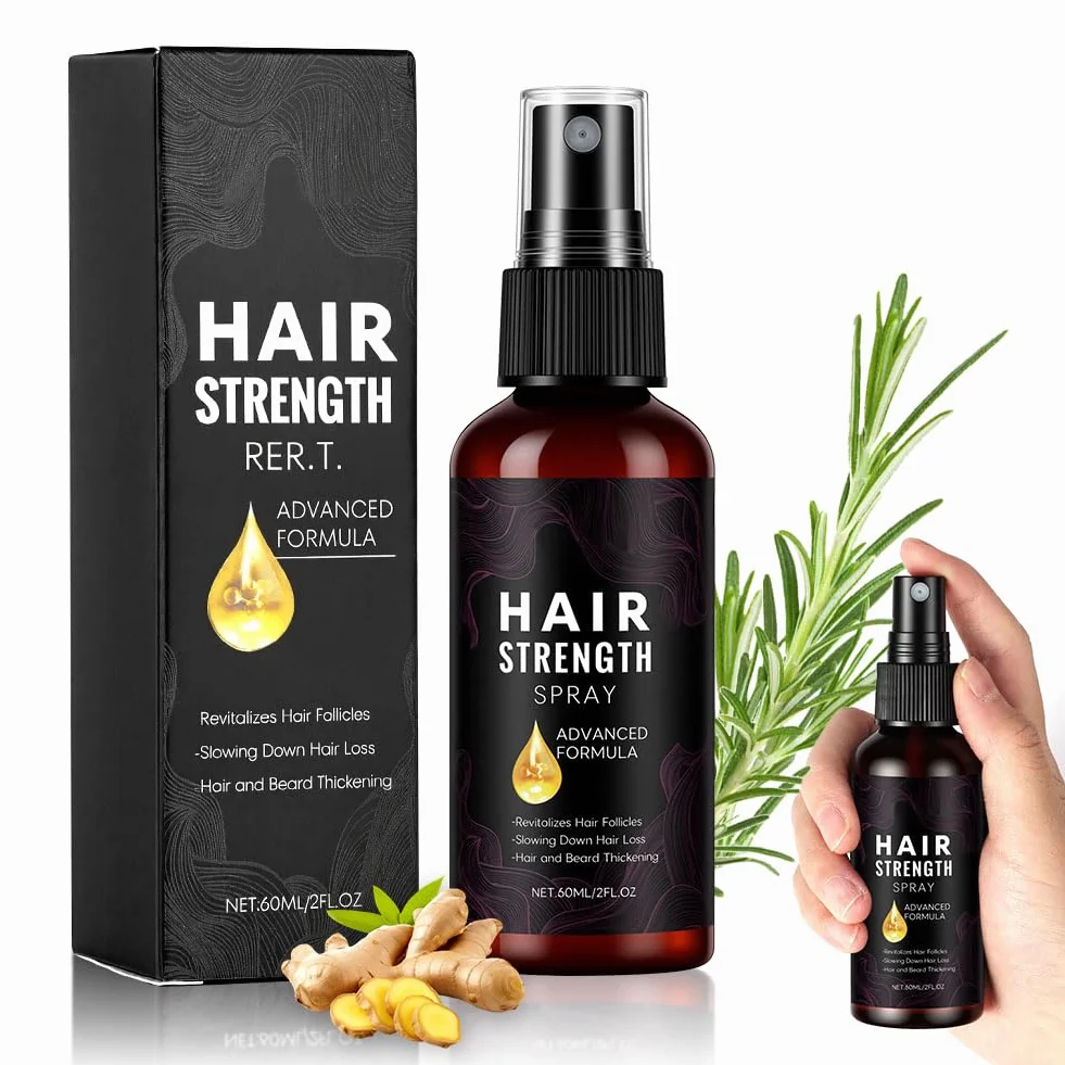 Sérum Spray Cabello Crecimiento con Romero y Jengibre, 60ml, No Graso, Anticaída