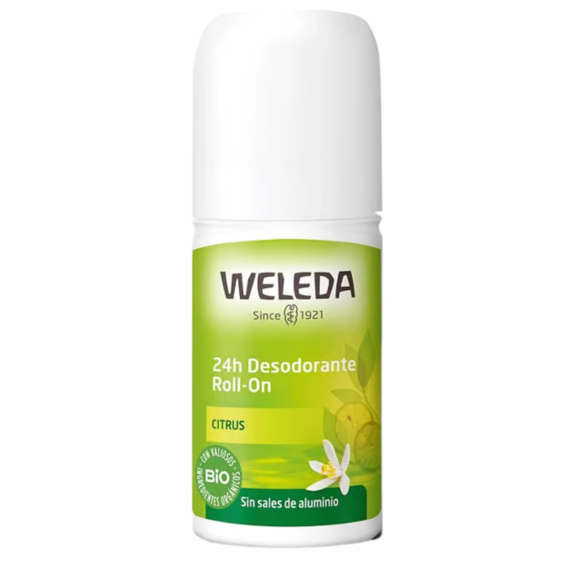Weleda Desodorante Roll-On Citrus 24h Protección Natural Sin Sales de Aluminio Vegano 50 ml