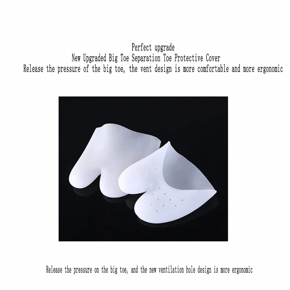 Almohadillas de Silicona para el antepié, Separador de Dedos, Plantilla para aliviar el Dolor, cojín para juanete, Corrector de Hallux Valgus, Herramienta para el Cuidado de los pies