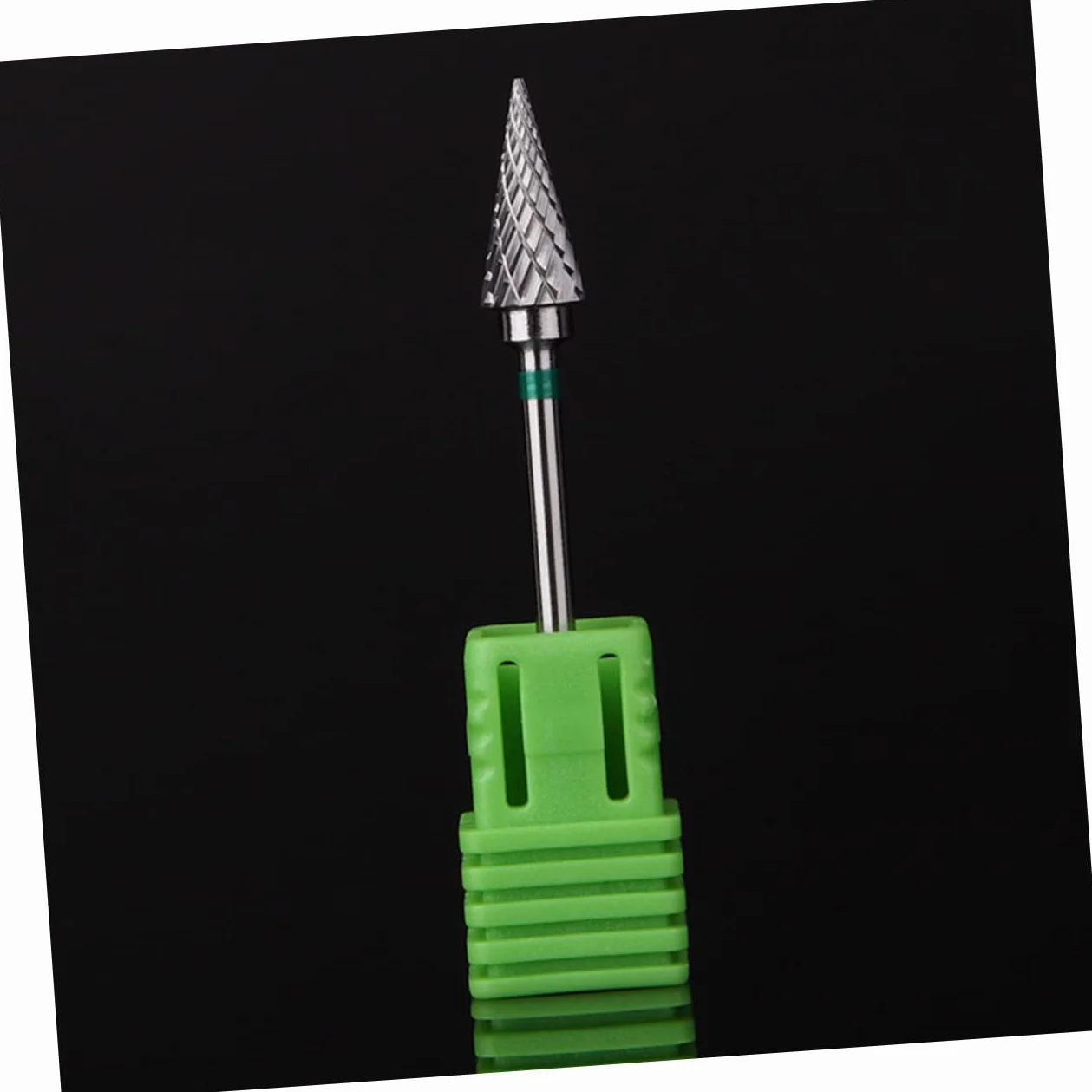 Broca de Tungsteno para Uñas de Acero, Redonda y Plateada, para Eliminar Piel Muerta y Remodelar Uñas en Máquina de Arte Nail Art