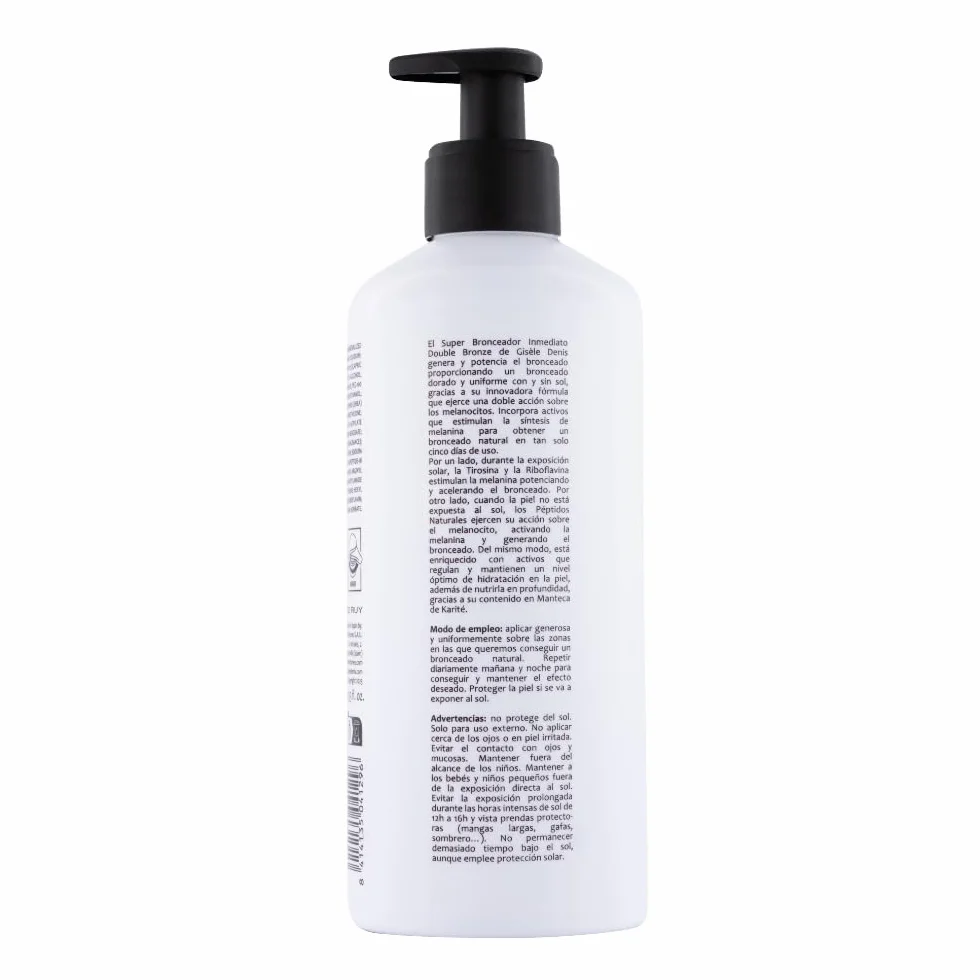 GISÈLE DENIS Super Bronceador Corporal Inmediato Double Bronze 400 ml Crema Acelerador Bronceado Cuerpo