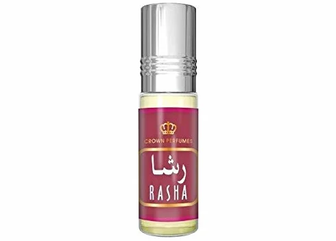 Rasha Al Rehab Perfume 6 ml Oriental Árabe Oud Misk Ámbar Madera de Águila Attar