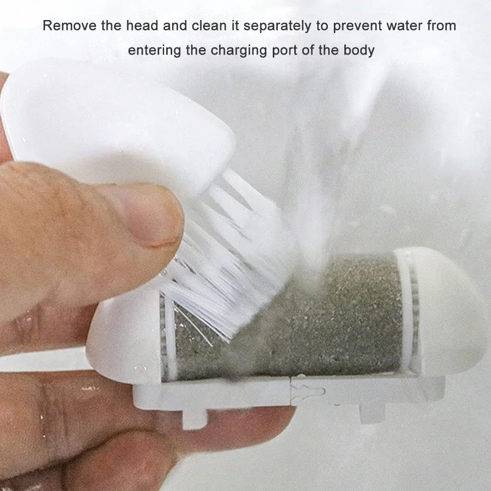 Amoladora eléctrica for pies, eliminador de callos piel seca muerta, herramienta pedicura recargable, herramientas for el cuidado los for limpieza dura y agrietada