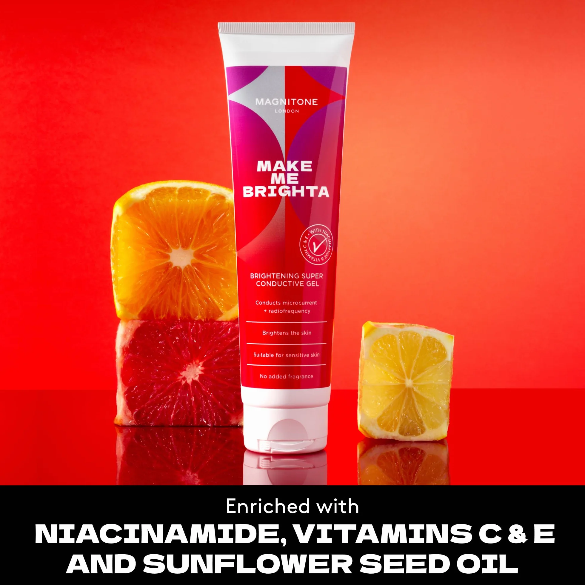 Gel superconductor iluminador MAGNITONE con Niacinamida, Vitaminas C & E