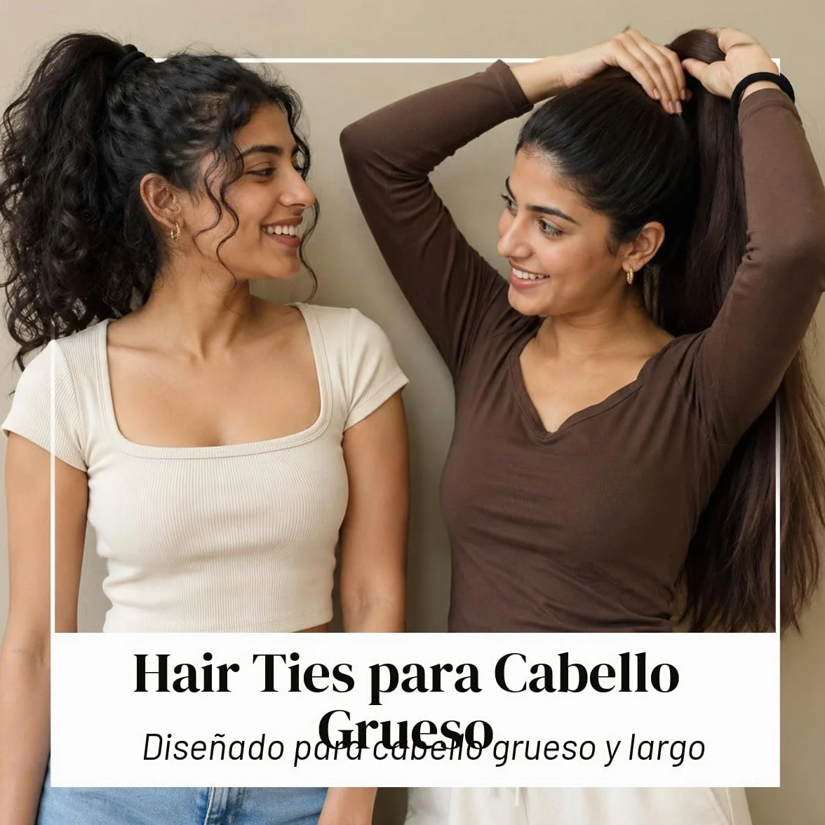 Dreamlover Gomas de Pelo Negras 50 Piezas Coleteros Pelo Mujer Antirotura Elástico Cabello