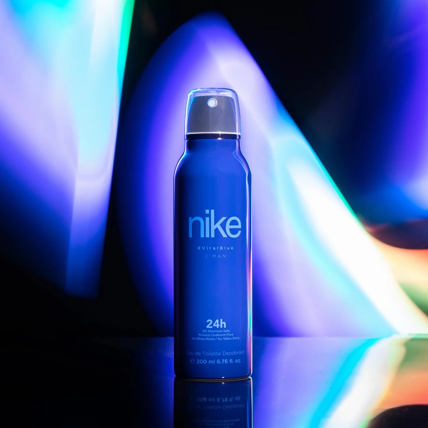 NIKE Viral Blue Colonia Hombre Eau de Toilette 100 ml + Desodorante 200 ml Estuche Regalo Aroma Cítrico Fragancia Fresca