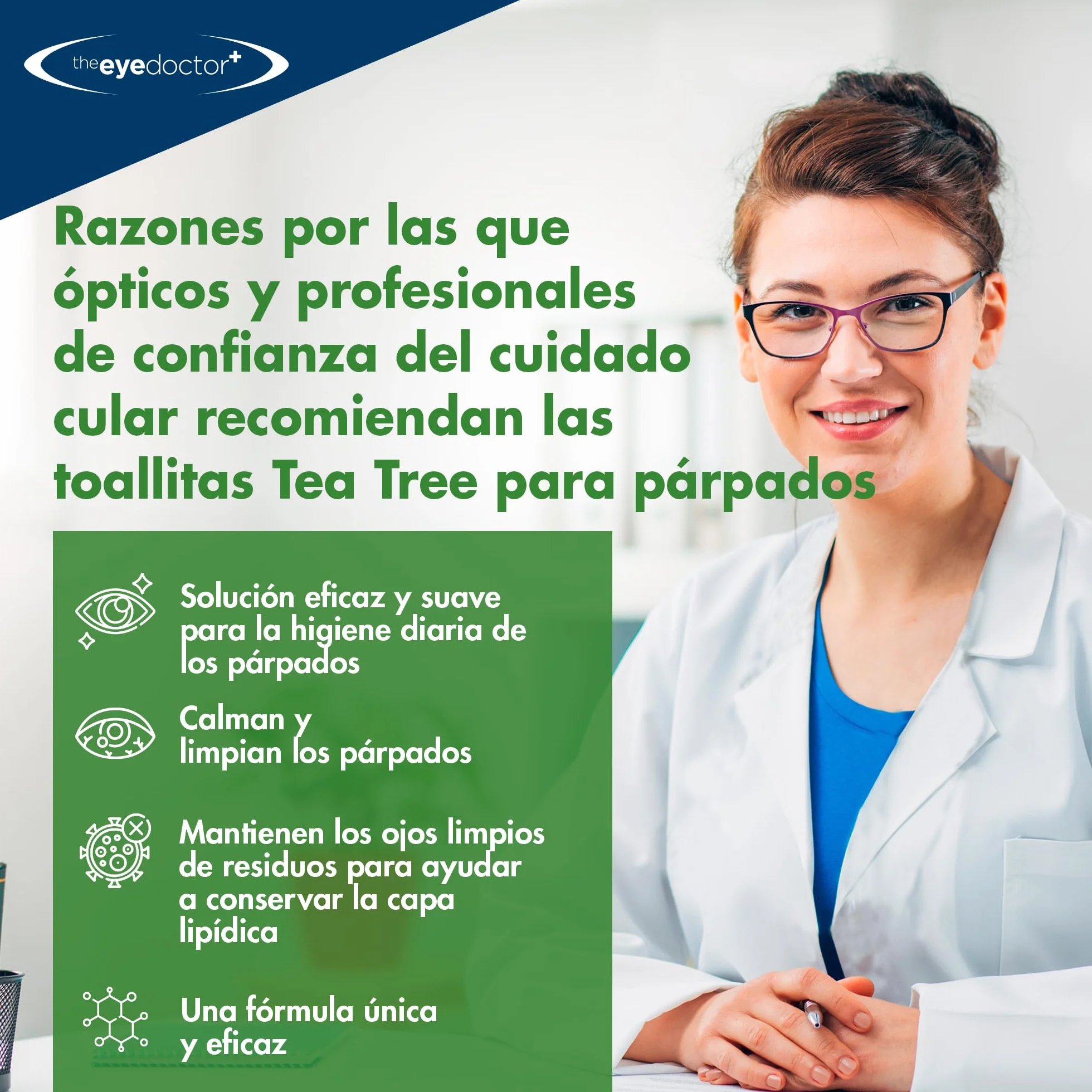 Toallitas para los párpados para ojo seco