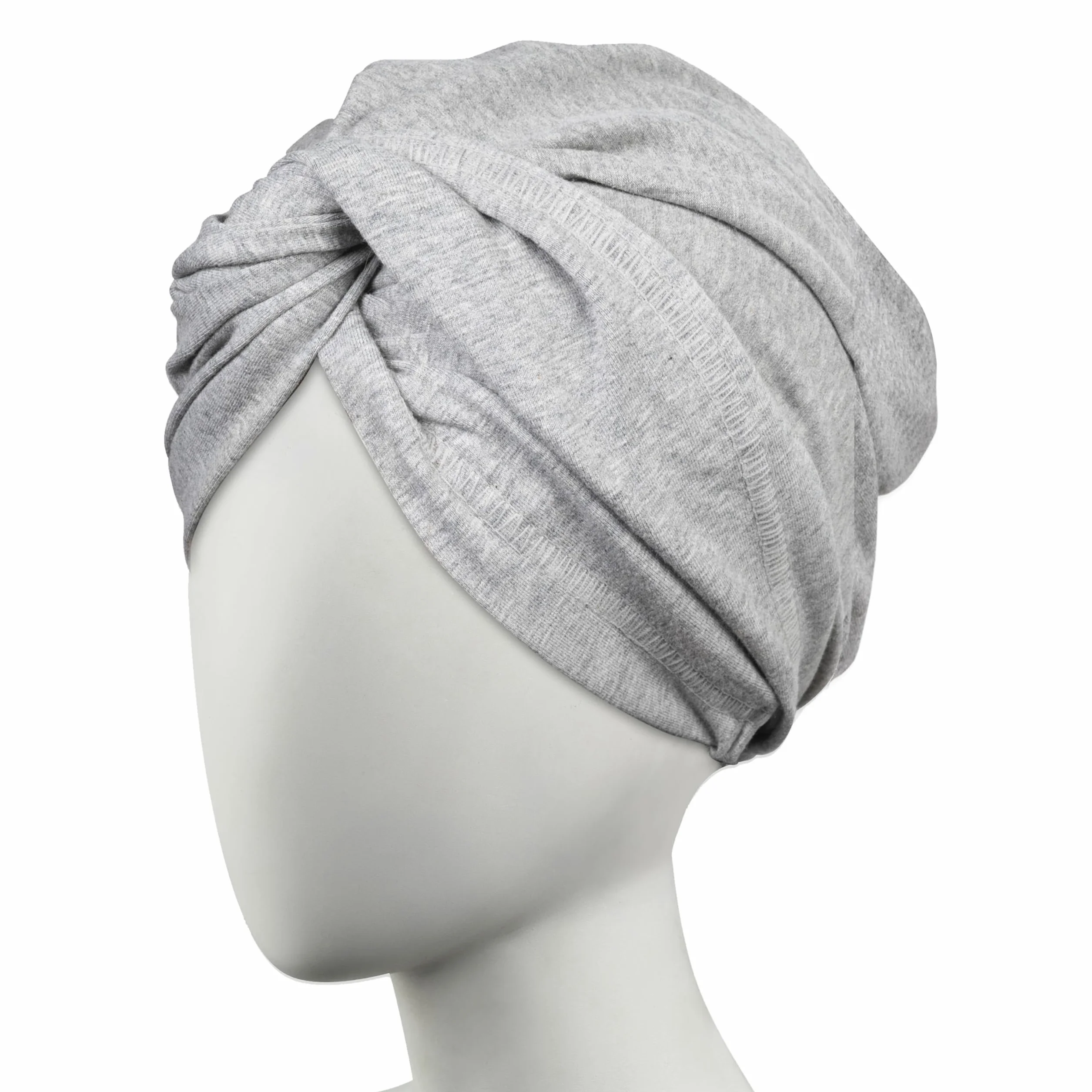 Conair Toalla de algodón para Mujer Secado rápido ultraabsorbente Turbante Gris