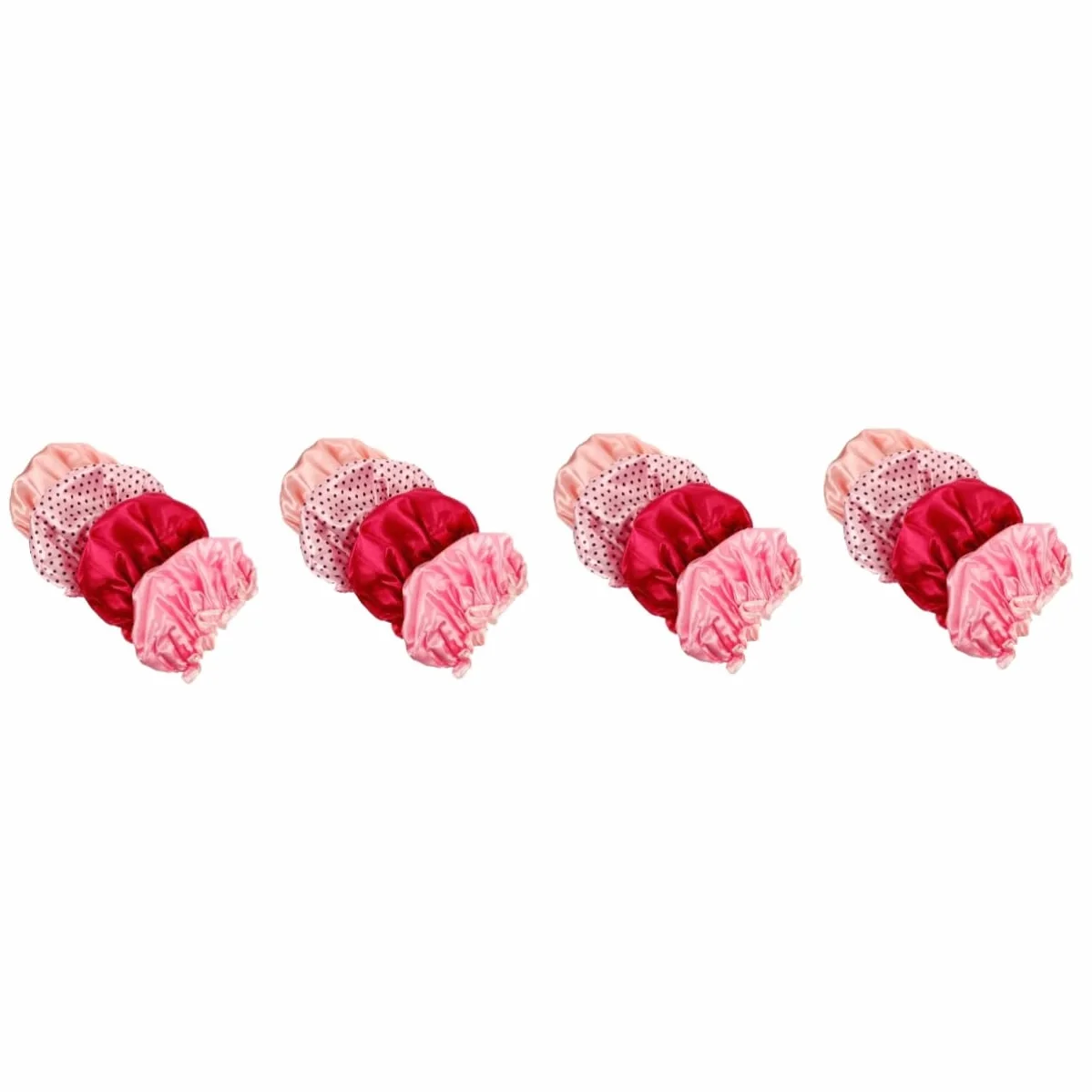 8 Pcs Pink Bonnet Ladies Hat Hats Silk Sleeping Cap Hair Sleeping Cap Bathing Caps Silk Bonnets Silk Sleep Cap Shower Caps Waterproof Shower Cap Miss Waterproof Cap Elasticity (Assorted Colorx2pc