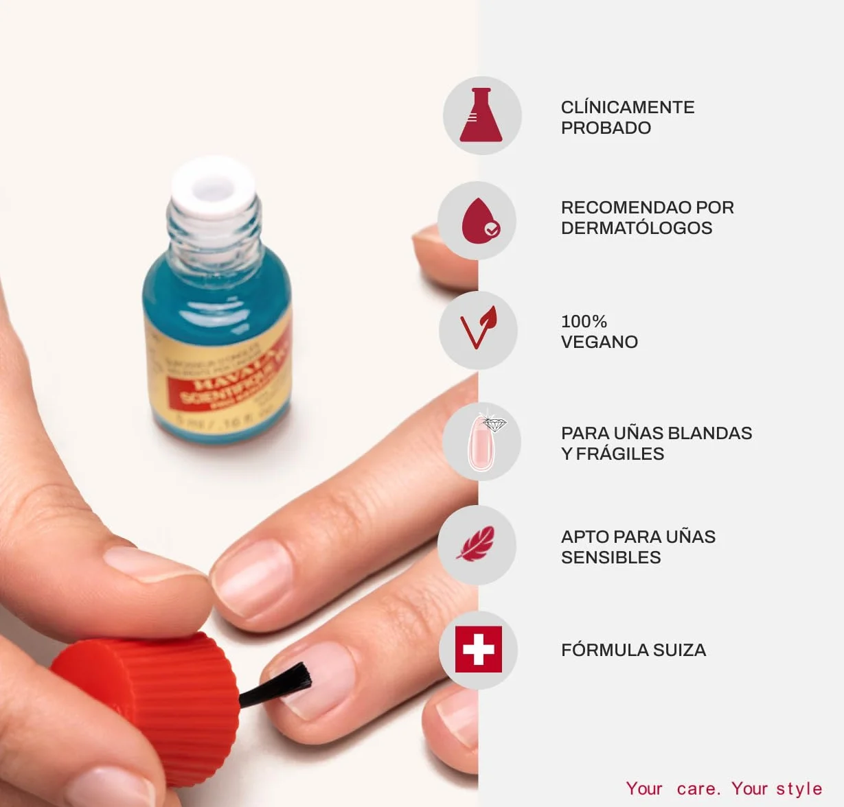 Mavala Científico K+ Gel Endurecedor de Uñas Vegano 5 ml