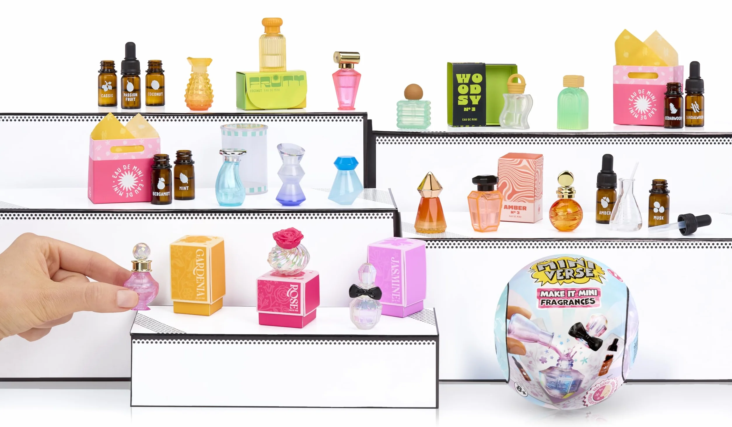 MGA's Miniverse Make It Mini Fragrances - Coleccionables, Envase Ciego Misterioso, Perfume, DIY, 8+