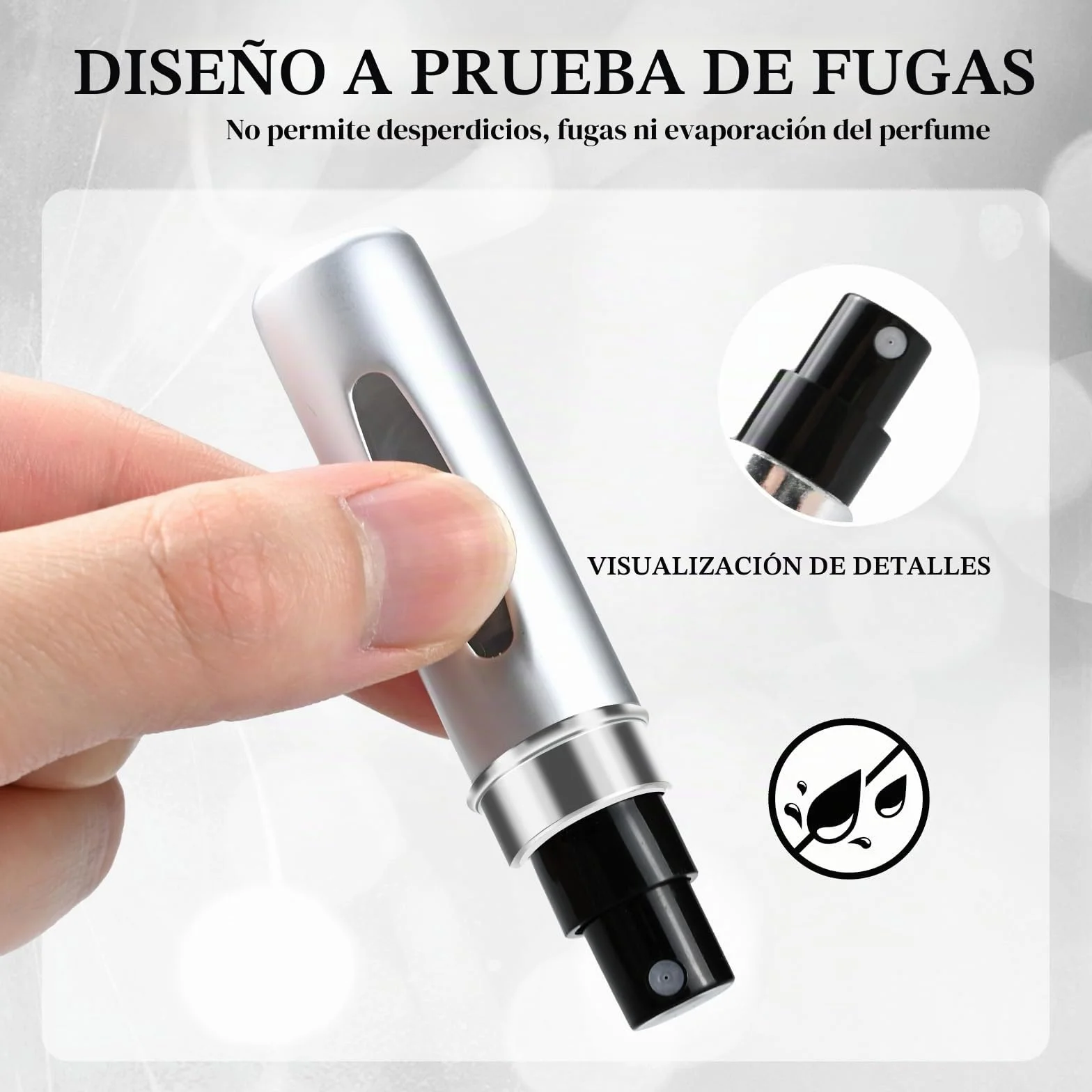 Atomizador Perfume Recargable 5ML Mini Frasco sin Fugas 12 PCS