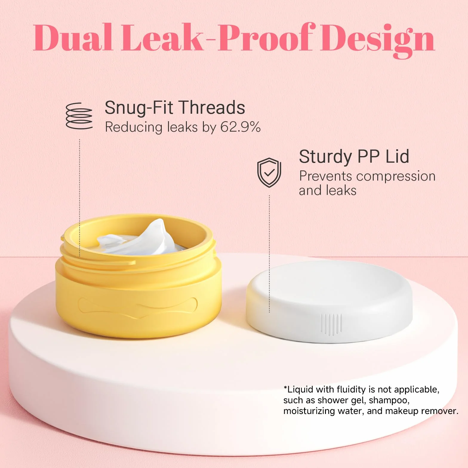 Euqvunn Botes de Silicona 40 ml Rellenables sin BPA Aprobados por la TSA para Viaje