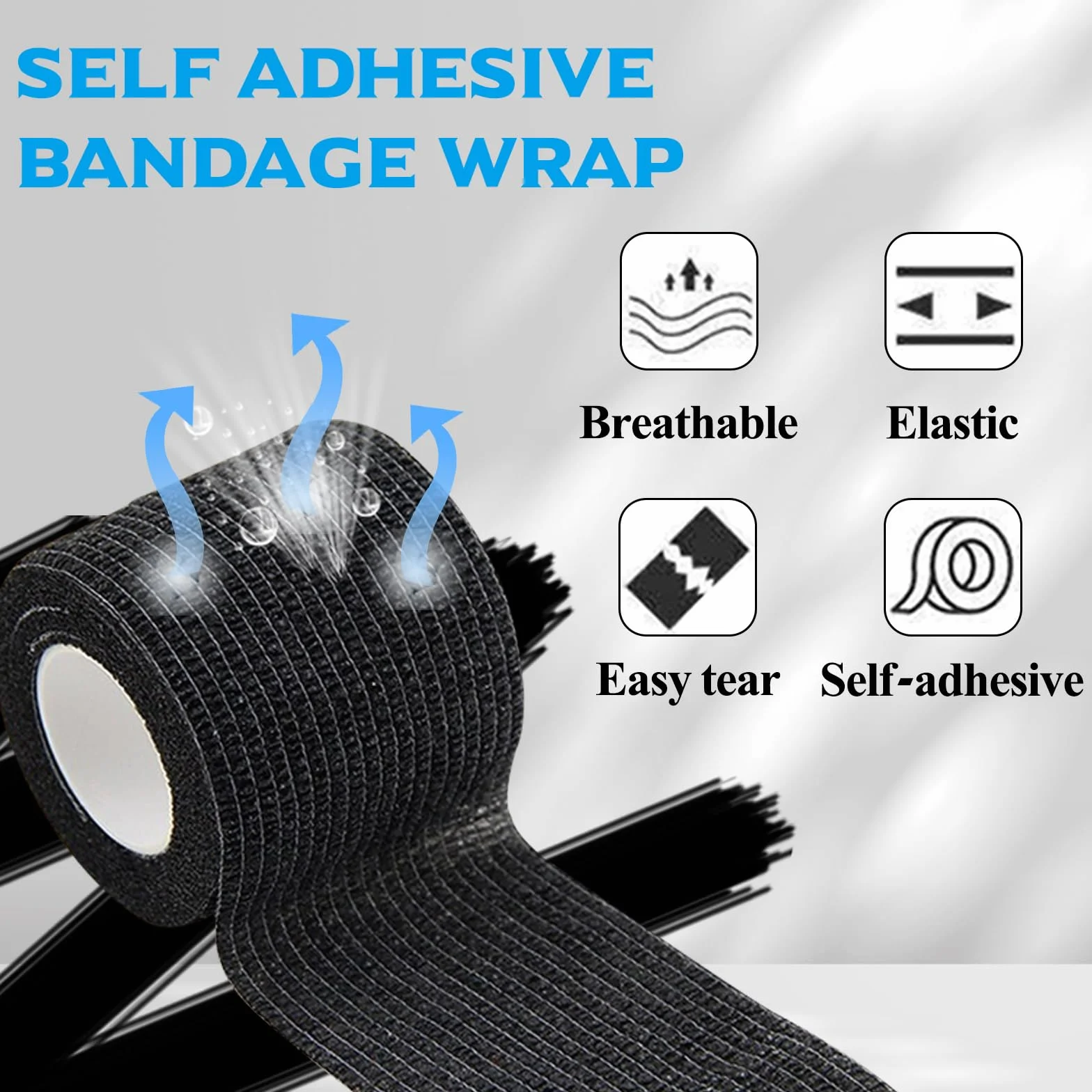 Cubierta de Agarre de Tatuaje y Bolsas para Máquinas Tatuaje Set, Rayyl 204pcs Set Accesorios de Tatuaje Artista de Tatuajes (Negro)