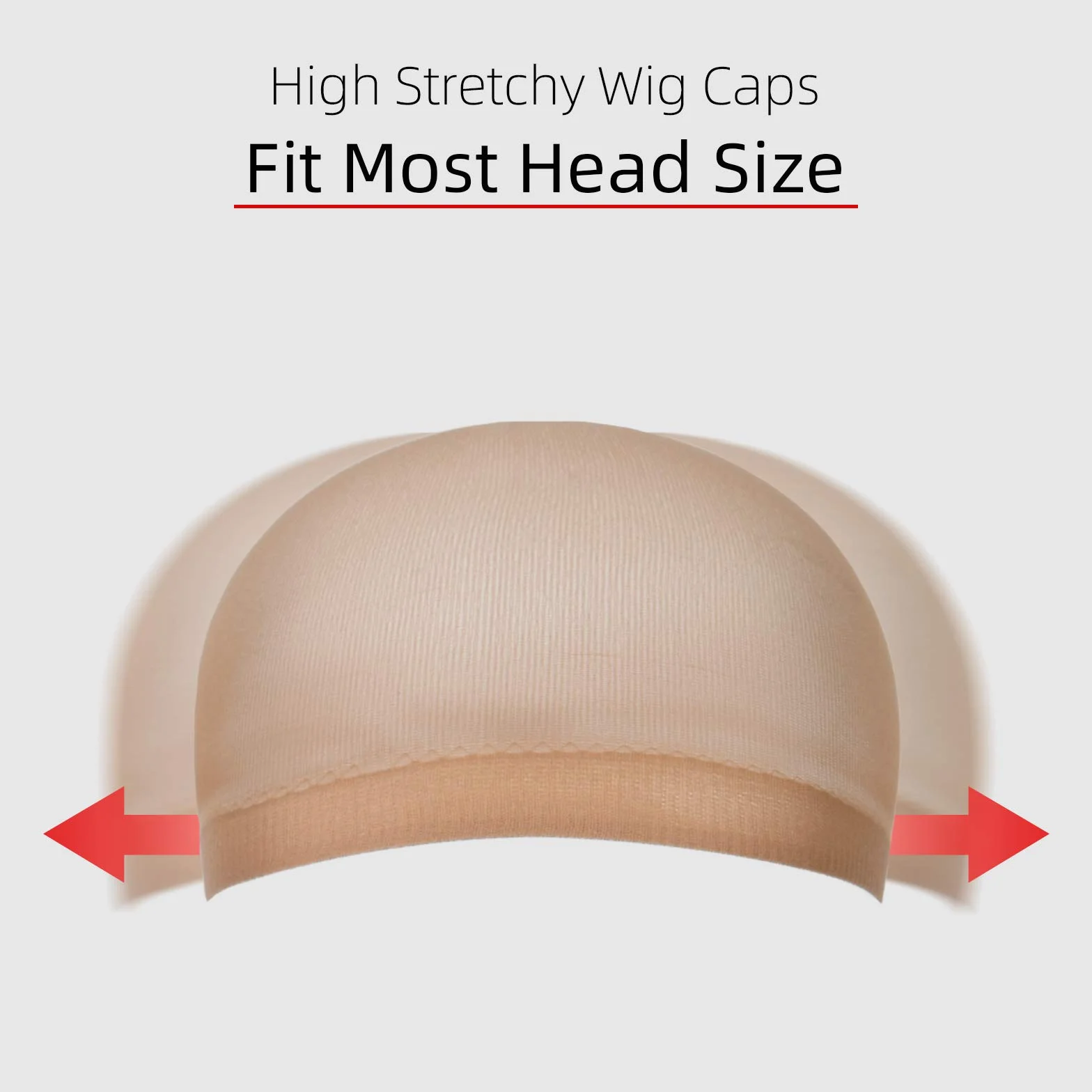 Redecilla Pelo 4pcs Gorro de Pelucas Nylon Elástico Transpirable Unisex Mujer