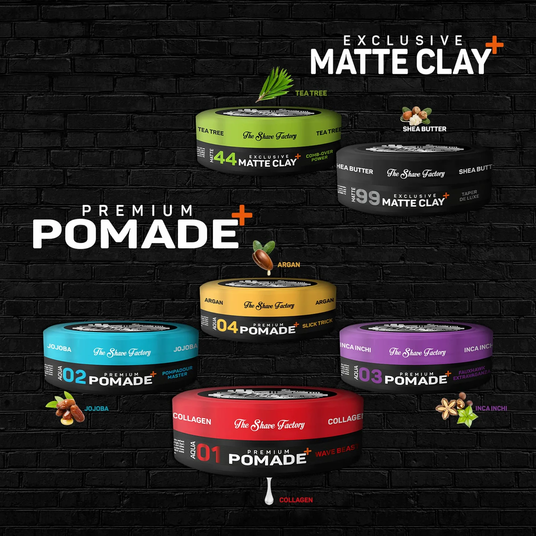 The Shave Factory Exclusiva arcilla mate 150 ml con árbol de té