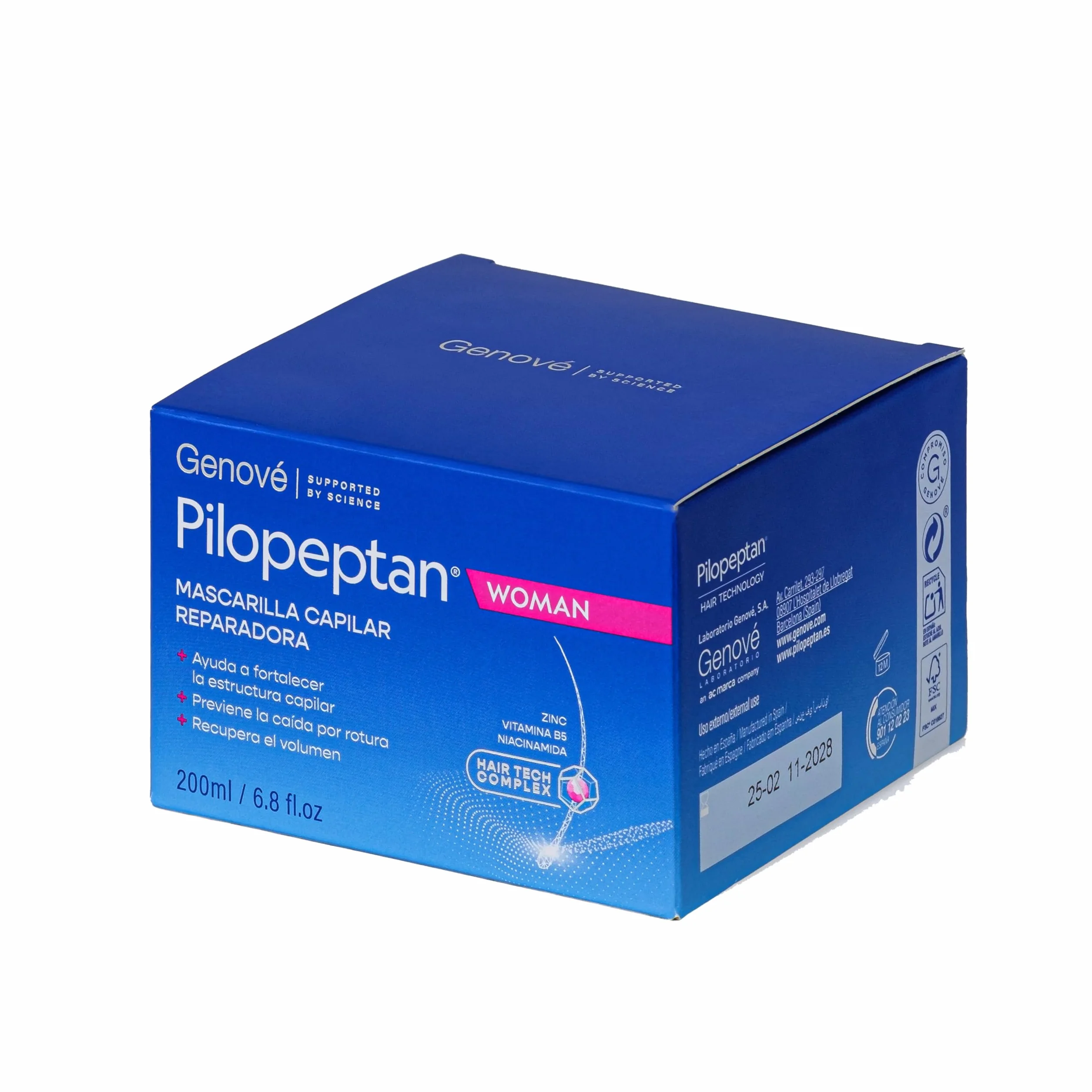 Pilopeptan Woman Mascarilla Anticaída Capilar Mujer 200 ml