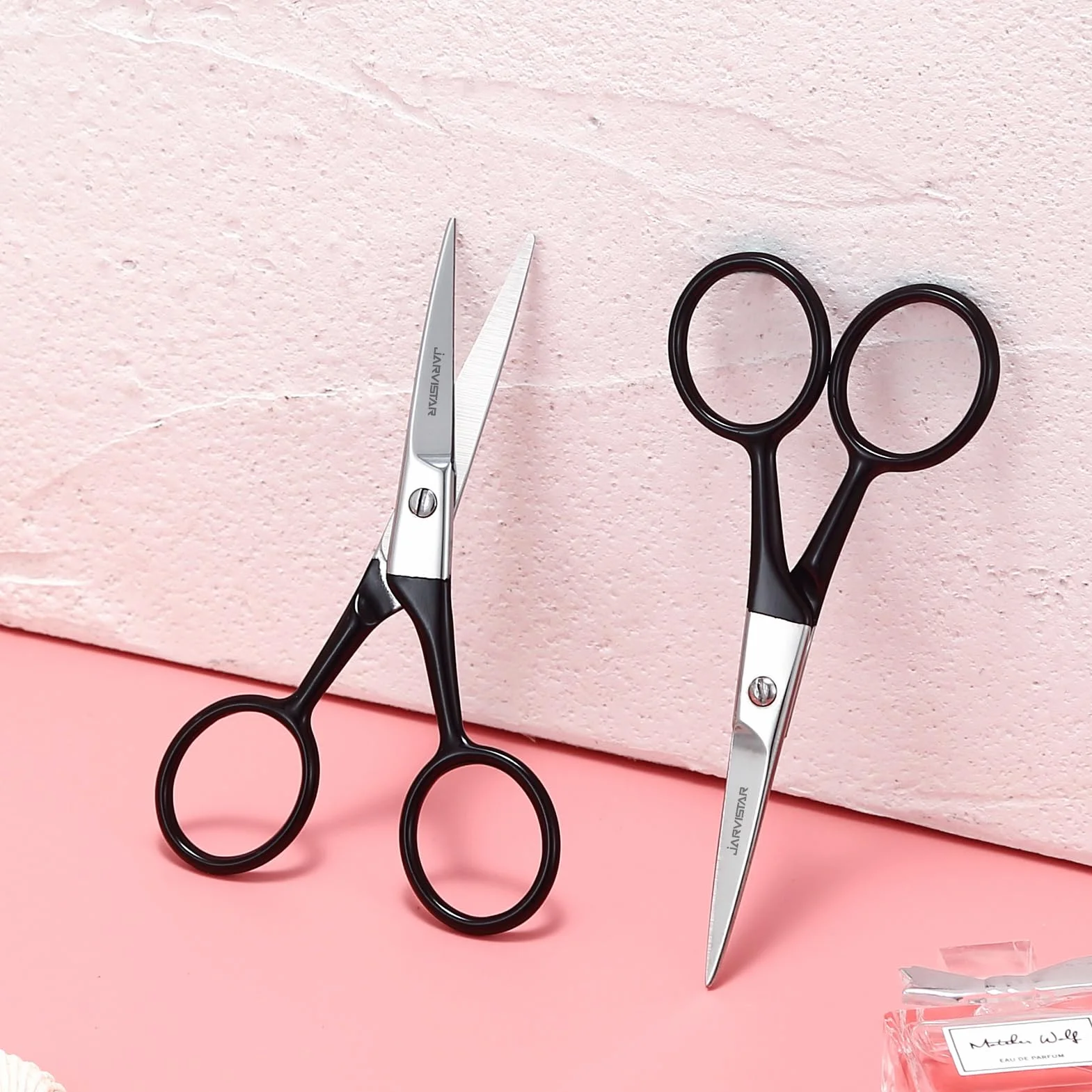 JARVISTAR Tijeras de uñas de acero inoxidable 4 pulgadas, precisión afiladas, para callos y barba