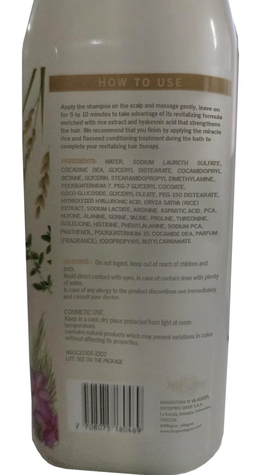 Milagro Shampoo and Conditioner Set - Herbal Formula (2 Pack)