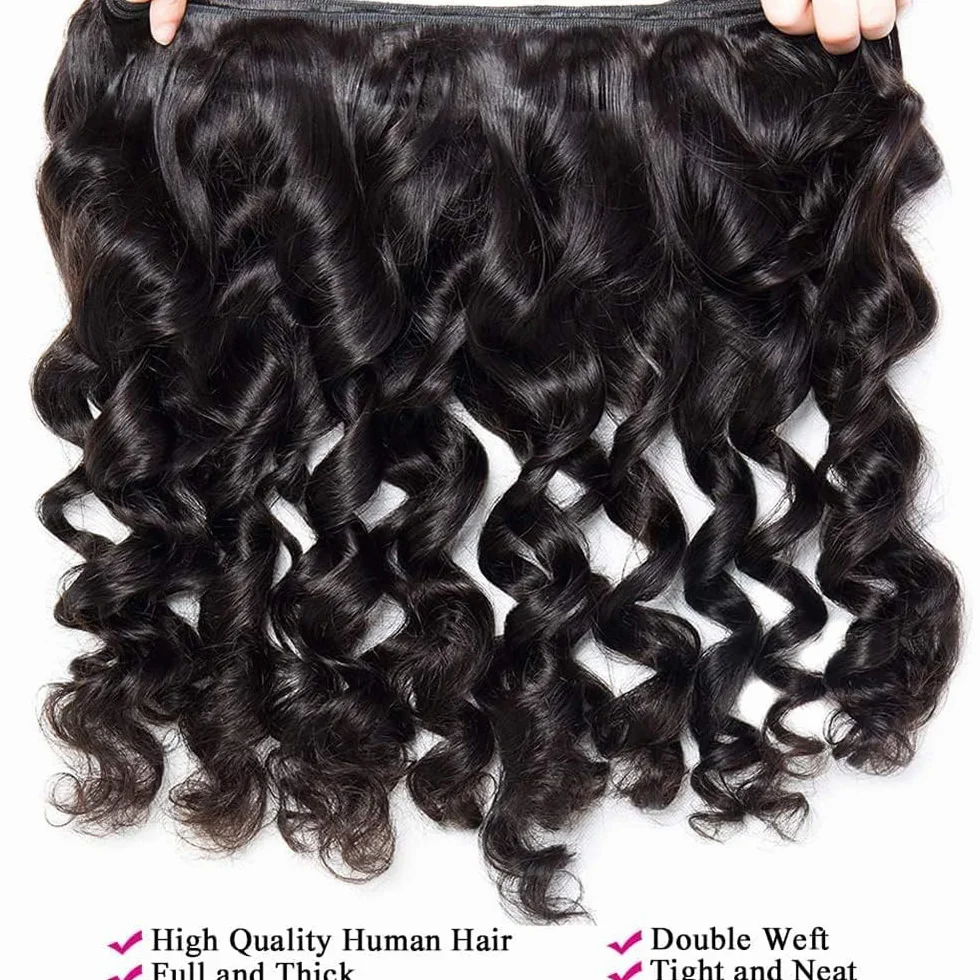 Extensiones de cabello humano de Brasil sin procesar, pelo virgen brasileño, 1B, color negro natural, 3 paquetes, 300 g, para mujeres de 12, 14 y 16 pulgadas