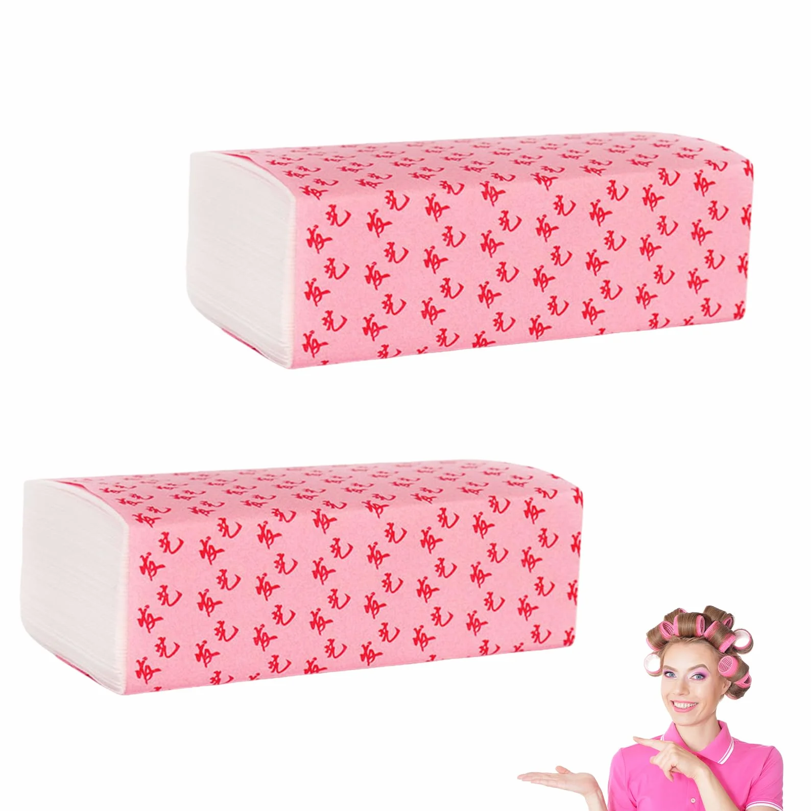 Papel Permanente Desechable 200 Unidades 11.5x6.5cm para Peluquería