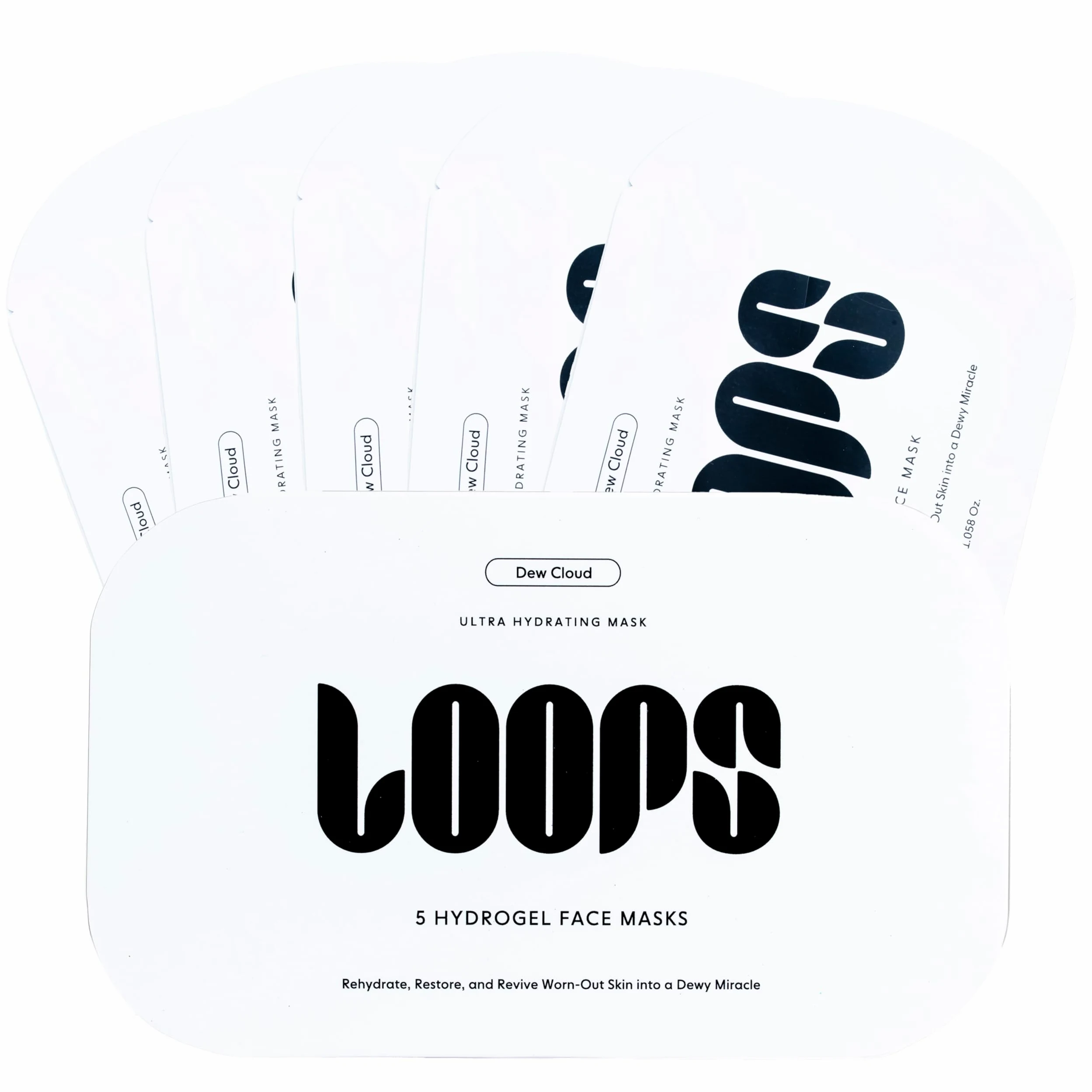 LOOPS - ¿Qué hace? Remoje tu piel con humedad al más alto nivel con Dew Cloud, nuestra mascarilla facial maravillosamente hidratante y rejuvenecedora. Formulada con nuestro Miracle