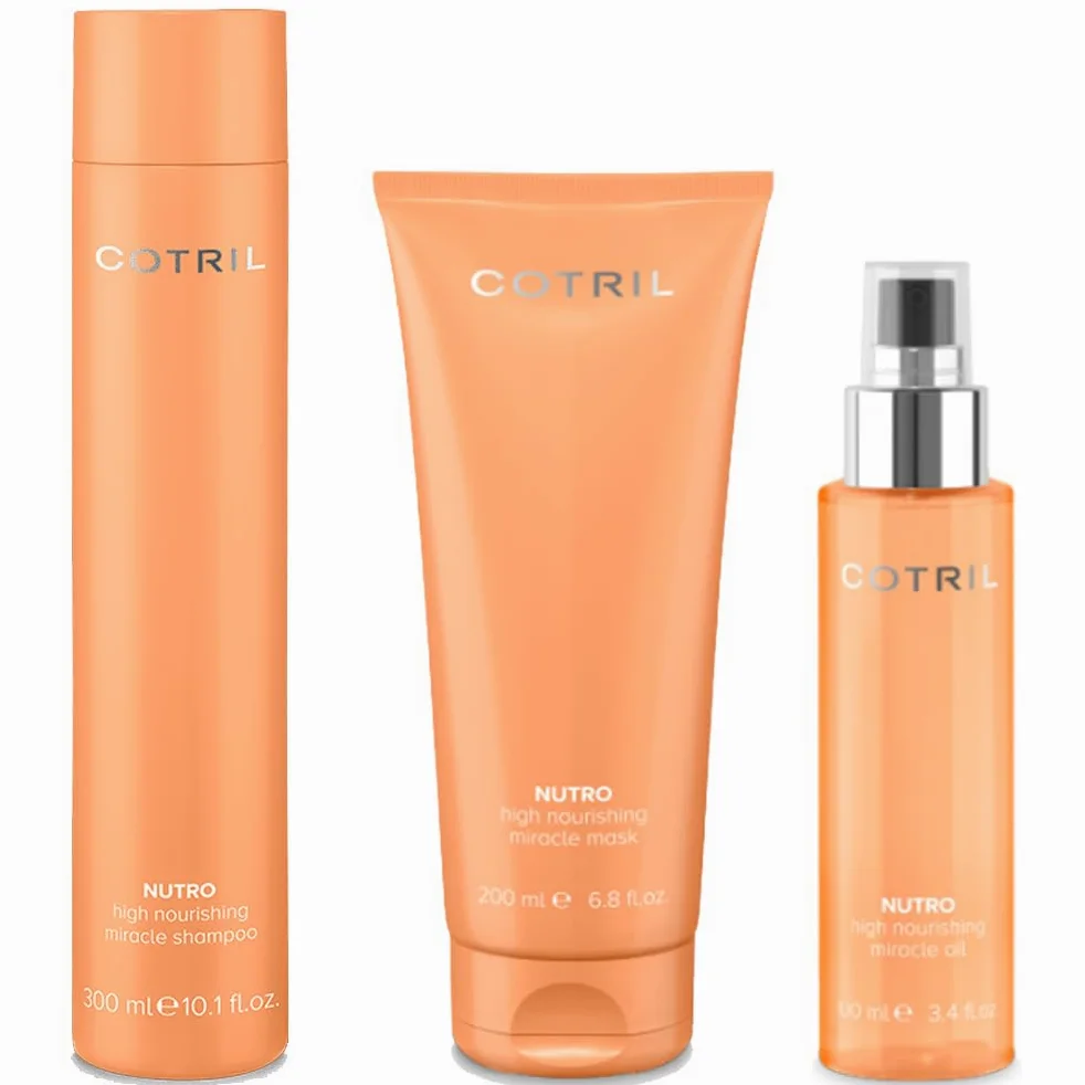 Cotril - Pack Nutro Miracle Intensive Champú 300 ml + Mascarilla 200 ml + Oil 100 ml