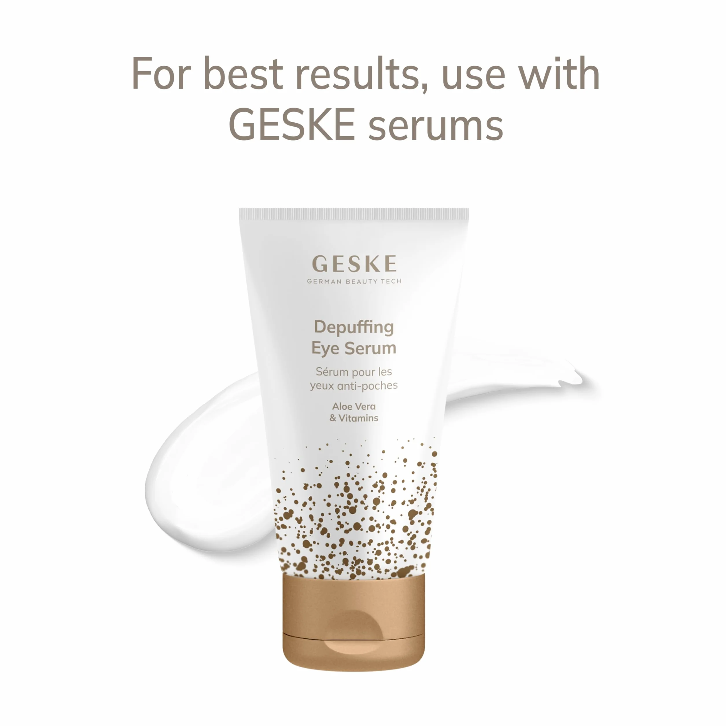GESKE SmartAppGuided Warm & Cool Eye Energizer 6 en 1 Masajeador de ojos anti ojeras