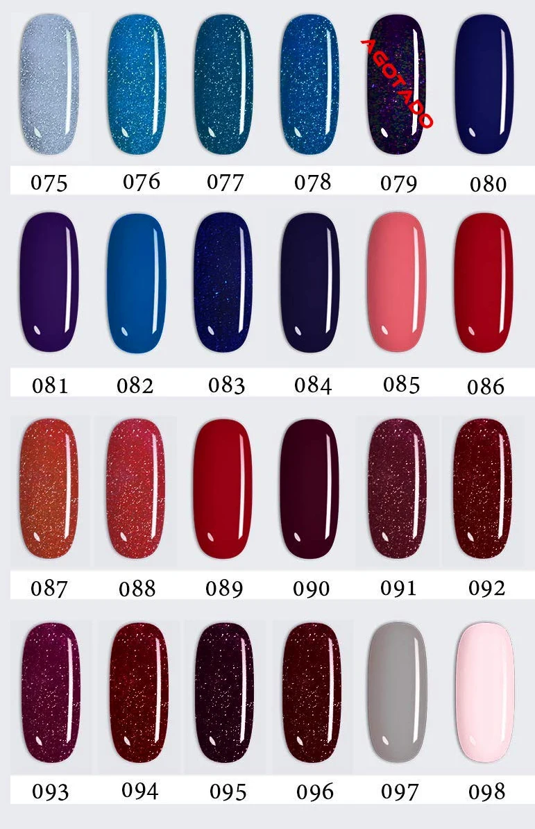 LOVECRAZY - Kit de Esmaltes de Uñas en Gel Semipermanente, 20 Colores de Esmaltes y Top Coat Base Coat