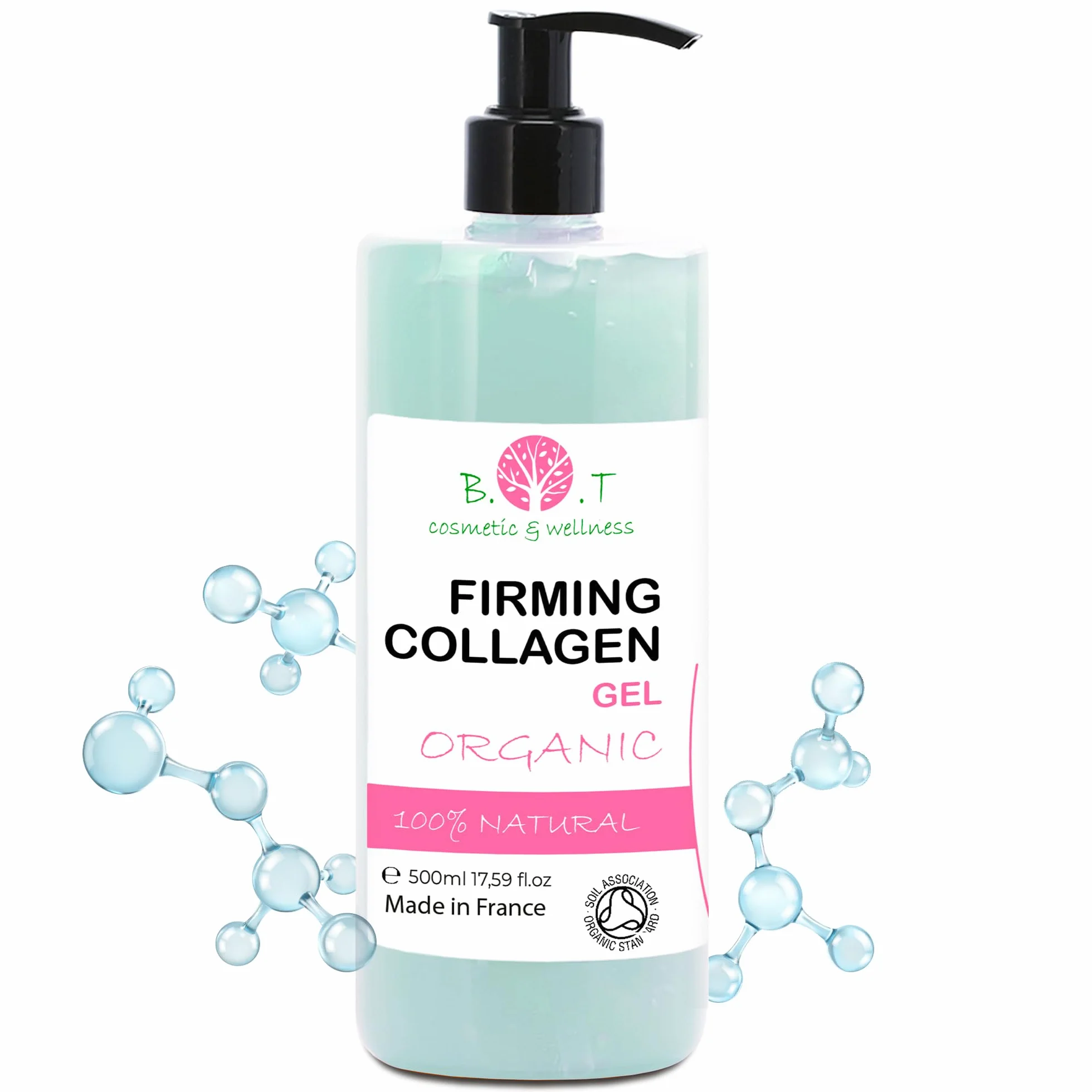 Gel Antiarrugas Colágeno Marino Bioactivo Premium 500 ml Reducción de Arrugas Reafirmante Hidratante