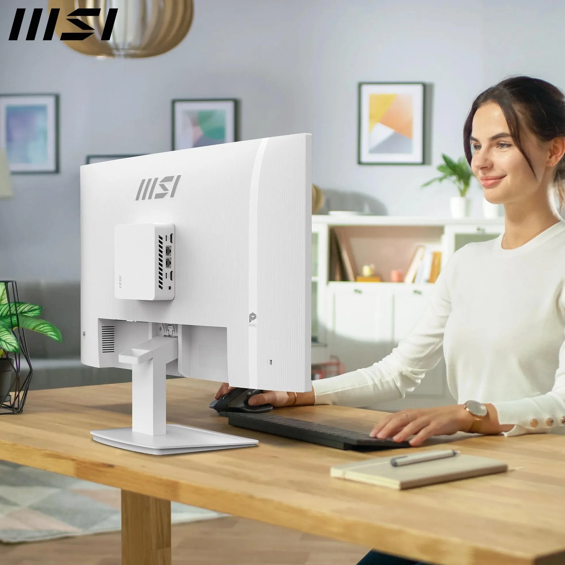 MSI Pro MP273WA Monitor 27" FHD 1920x1080 IPS 144Hz 1ms HDR Adaptive Sync Eye Care HDMI 2.0 DP 1.2a VESA Blanco