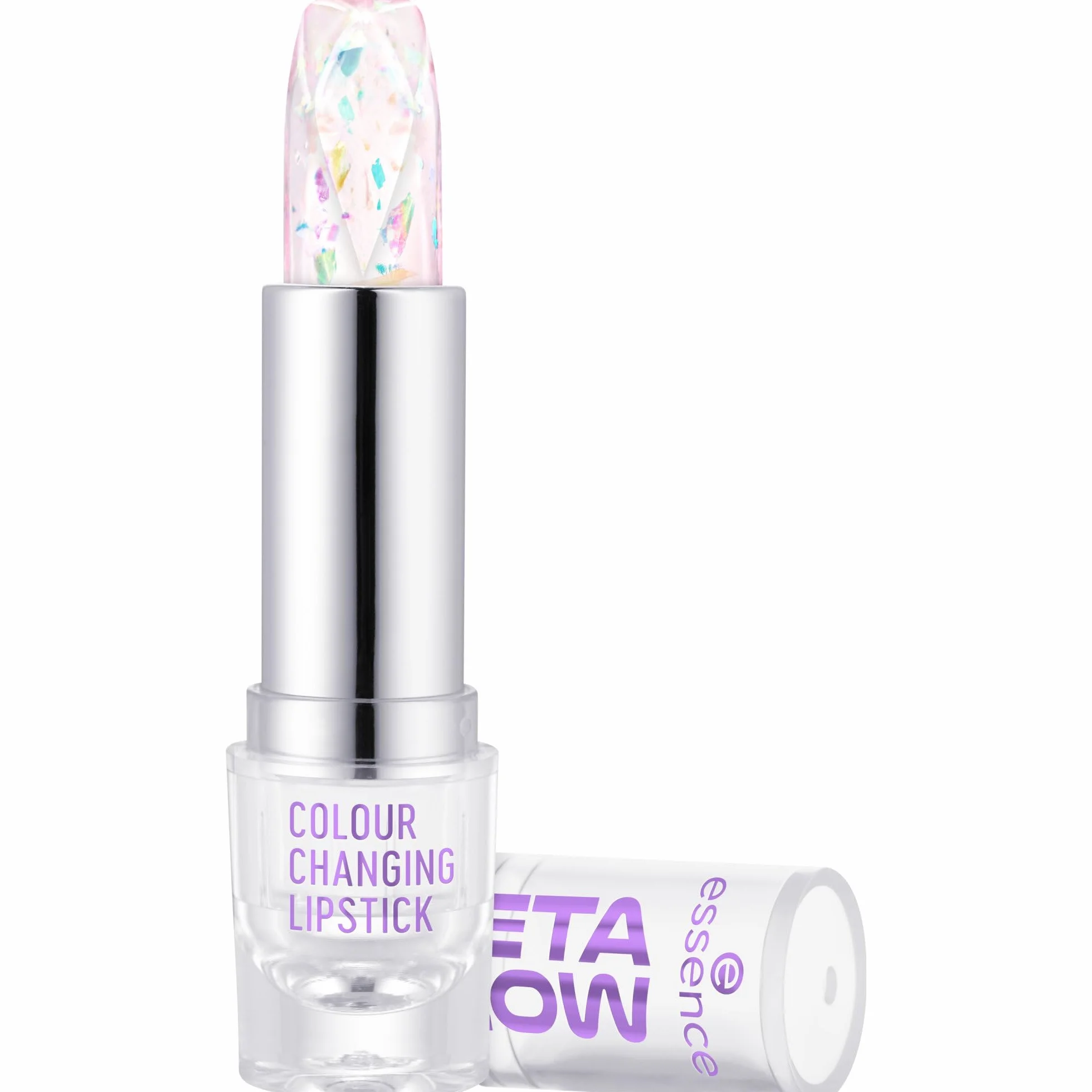 essence BARRA DE LABIOS QUE CAMBIA DE COLOR META GLOW, adaptación al color, Efecto tinte, natural, translúcido (3.4g)