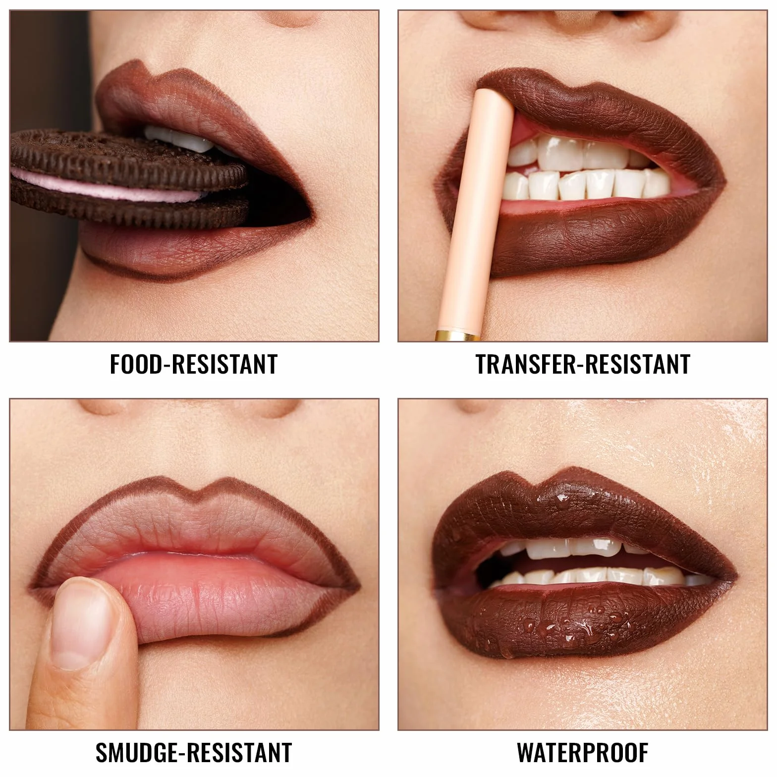OULAC Lip Liner Dusty Rose Waterproof 24H Longwear Matte Vegan (L01)