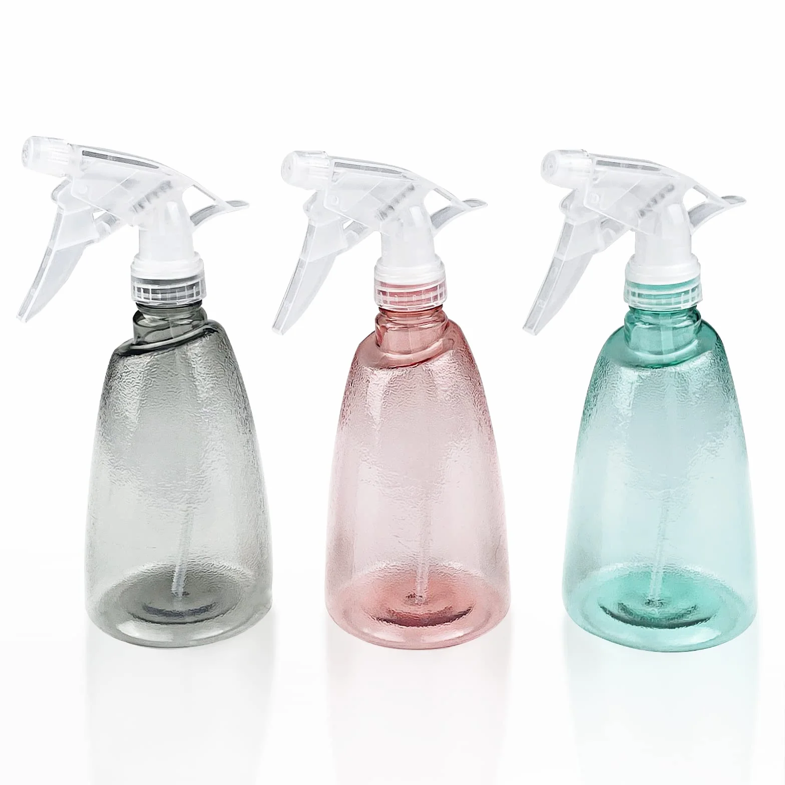 Gvolatee 3 Piezas Botella Pulverizador 500 ml, Plastico Gatillo Botellas de Spray Vacías Rellenable Transparente