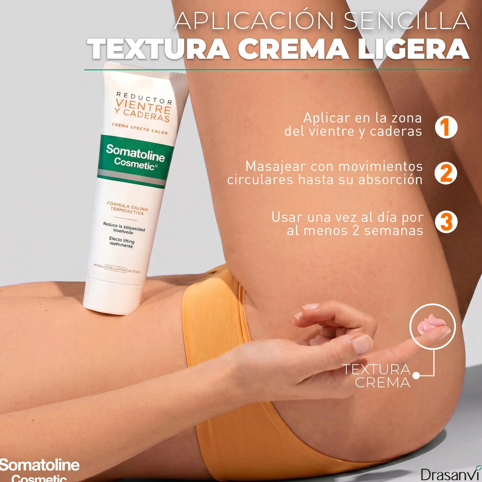Somatoline Cosmetic Reductor Vientre y Caderas 250 ml Crema Termoactiva Efecto Calor
